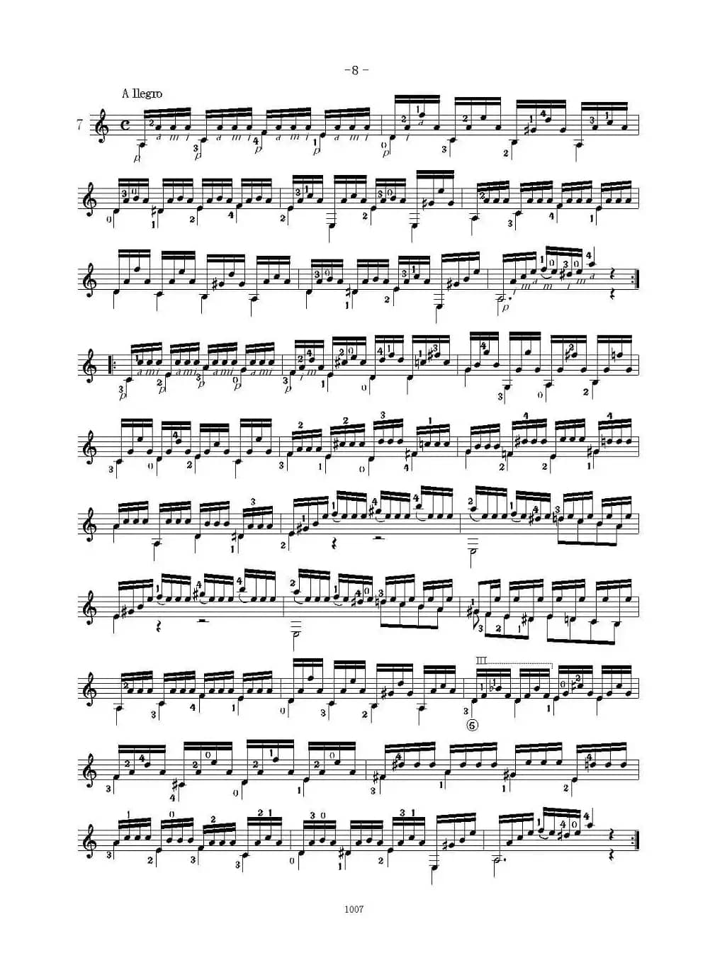 卡尔卡席25首练习曲之6——10