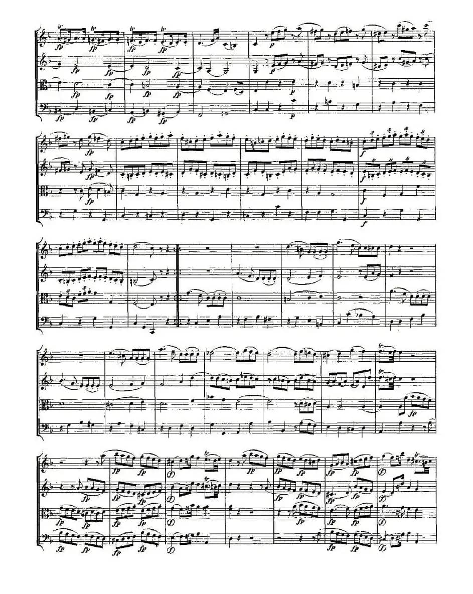 Quartet No. 8 in F Major, K. 168（F大调第八弦乐四重奏）