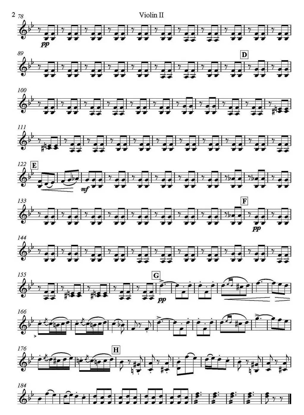 Brindisi(Traviata) 饮酒歌（管弦乐）（小提琴分谱）