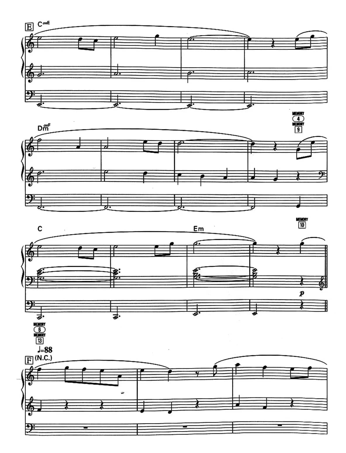 世界的盟约（双排键电子琴谱）