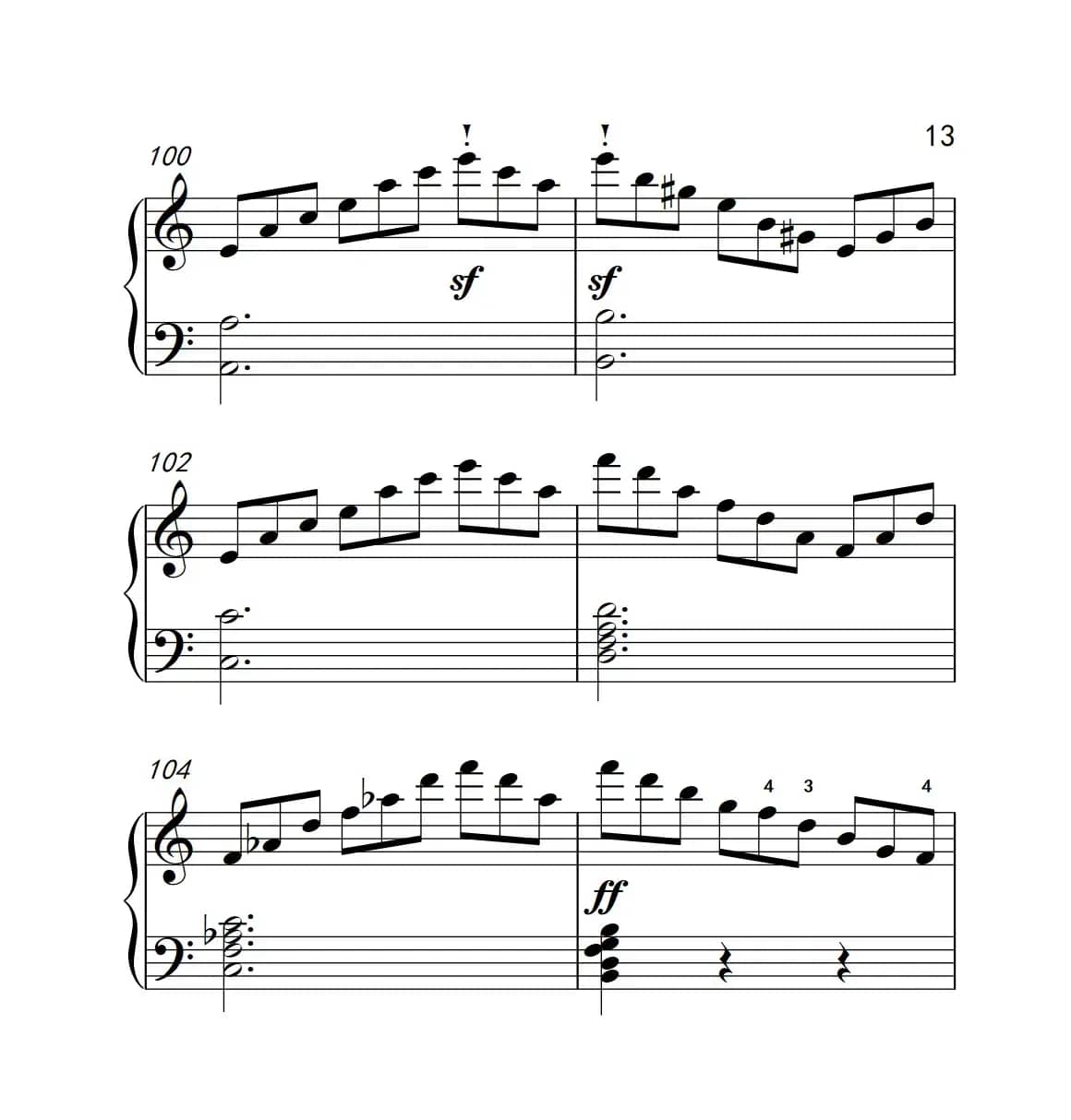 奏鸣曲 Opus 2 Nr.3 第三乐章（贝多芬奏鸣曲集 1）