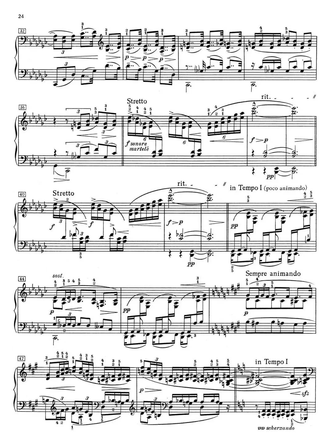 德彪西12首钢琴练习曲（3 四度练习v1.0 quartes）