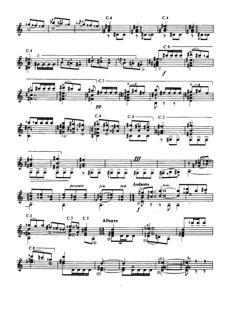 奏鸣曲·第三乐章（古典吉他）