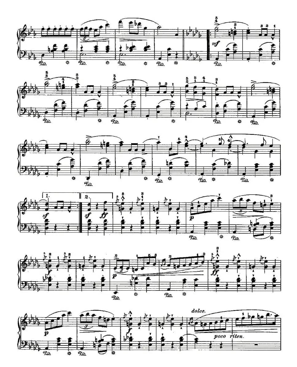 Grande valse brillante，Op.18,No.1