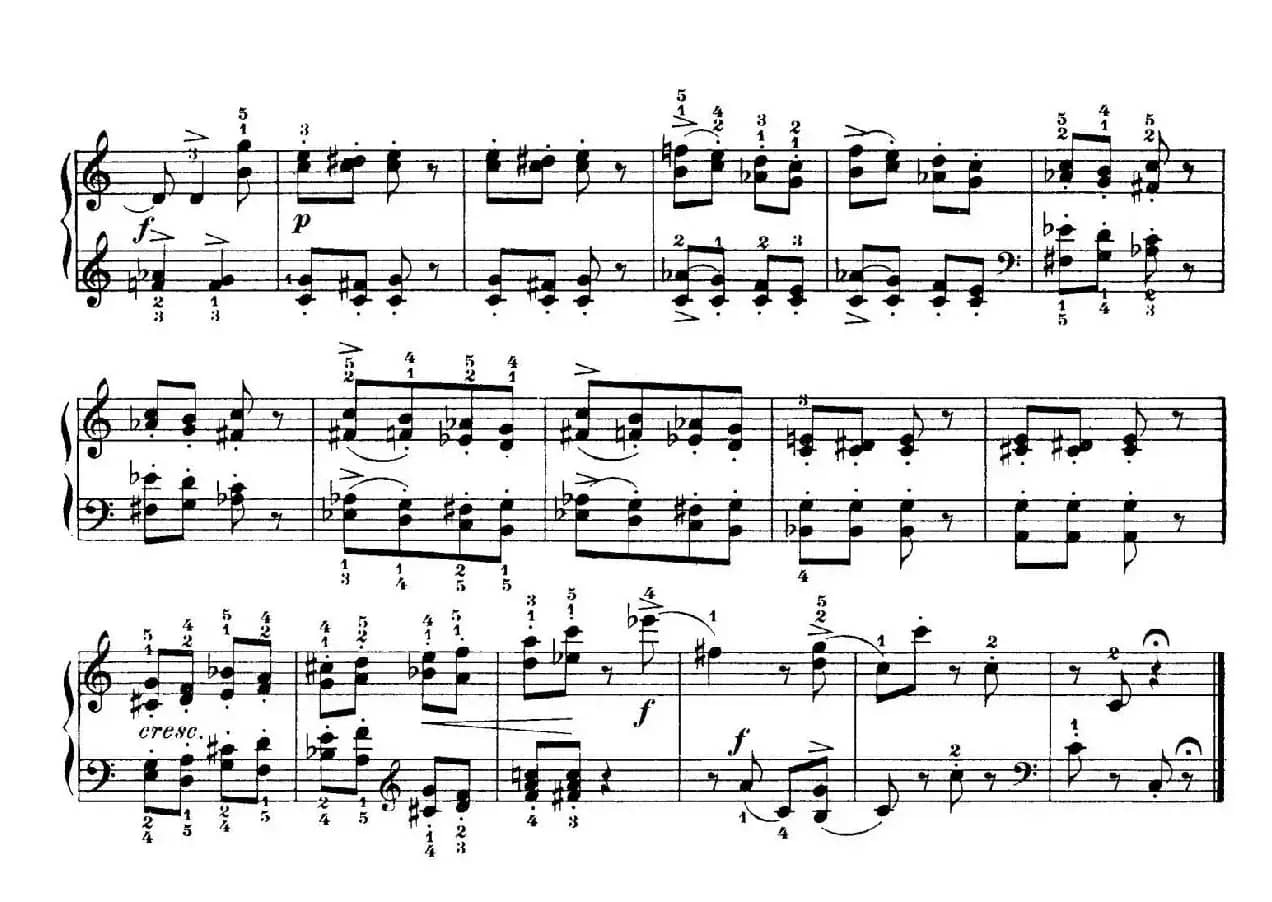 Album for the Young Op.39(儿童钢琴曲集)(19. 老保姆的故事 The Old Nurse's Tale)