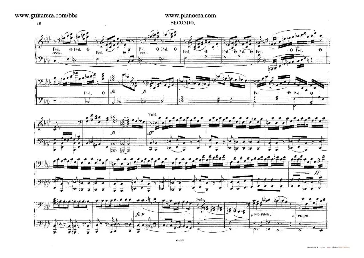 Piano Concerto No.2 in f Minor Op.21（f小调第二钢琴协奏曲·四手联弹版）