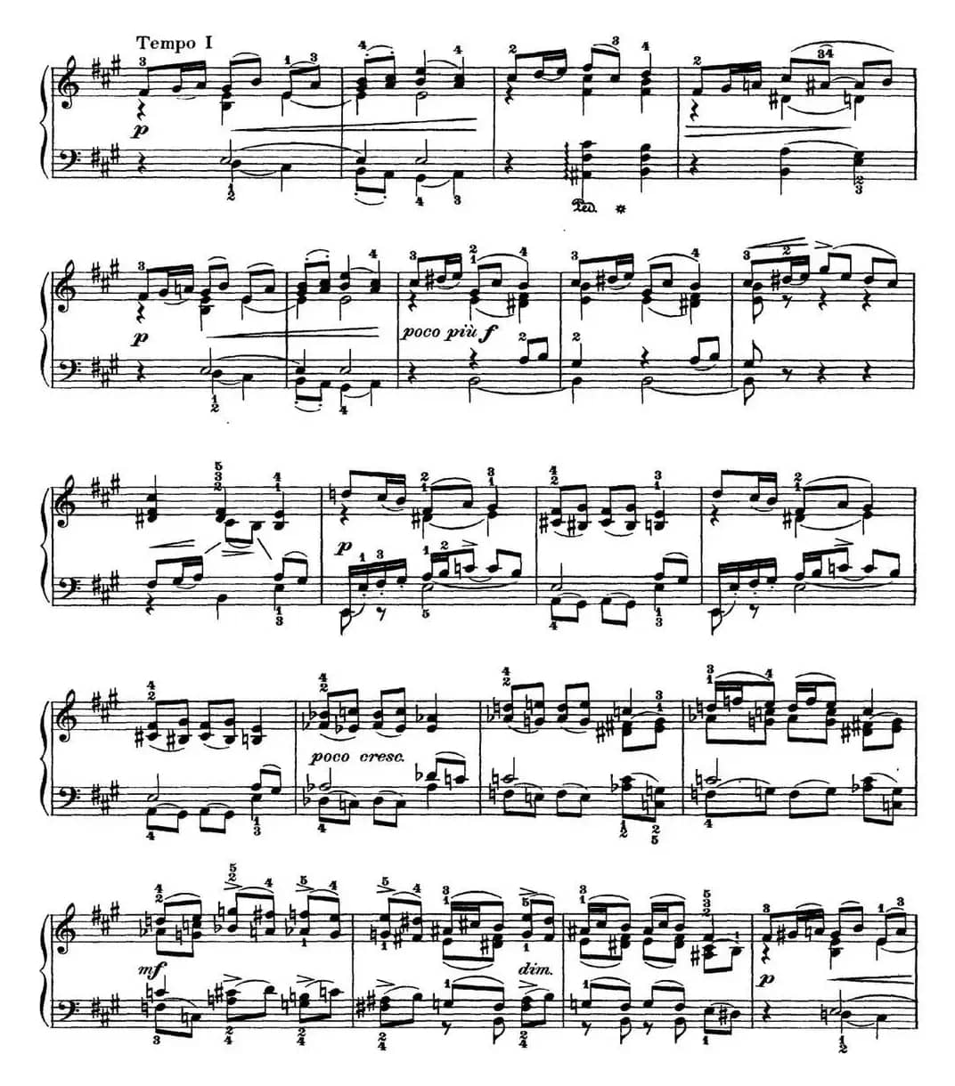 柴可夫斯基 四季 1月 壁炉边 A大调 At the Fireside A major