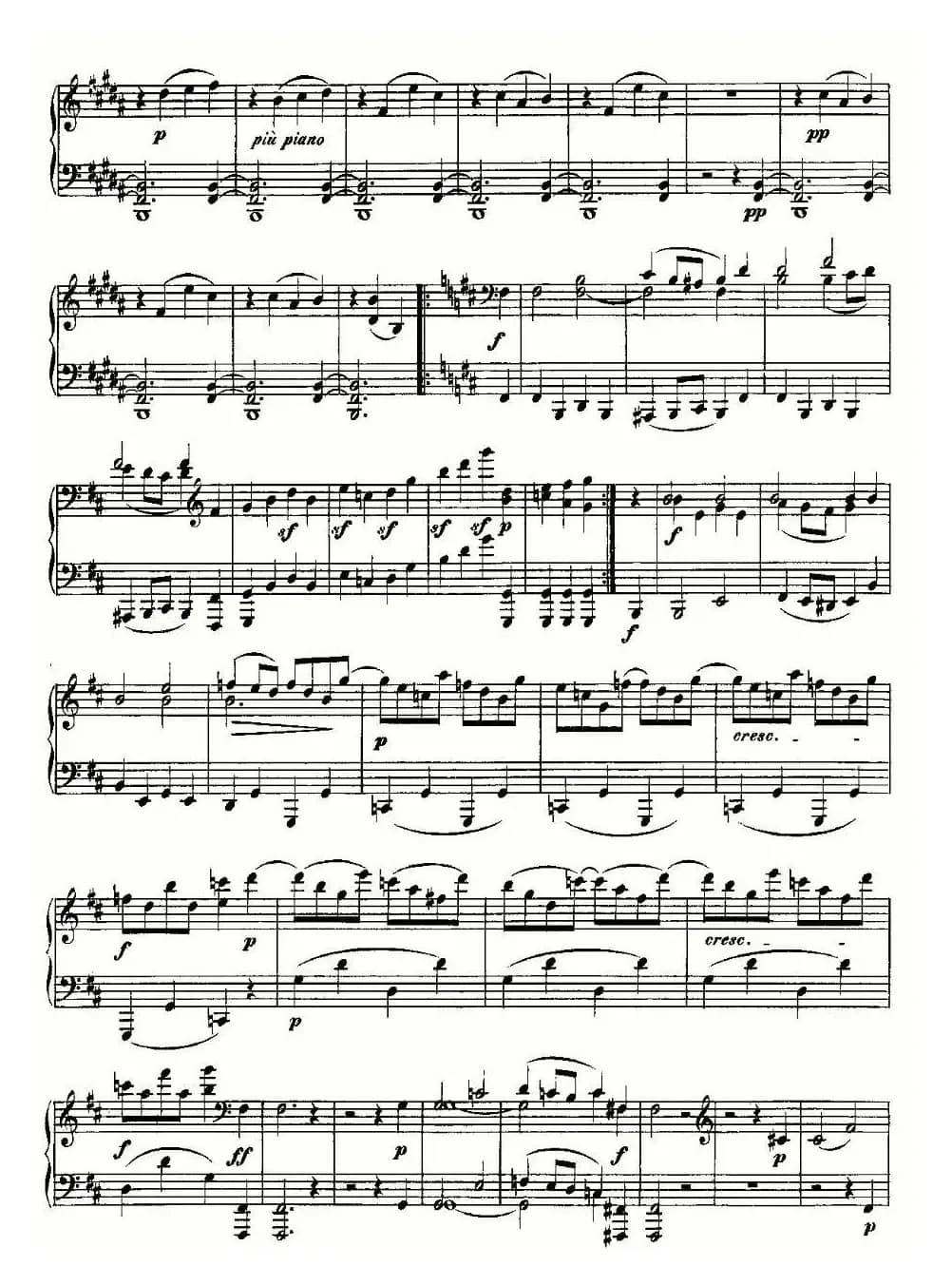 贝多芬钢琴小品Op.126 之四