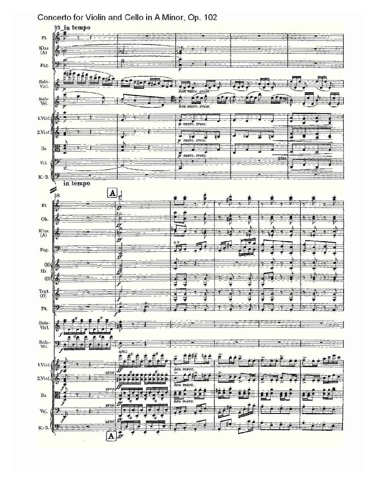 A小调小提琴与大提琴协奏曲, Op.102第三乐章