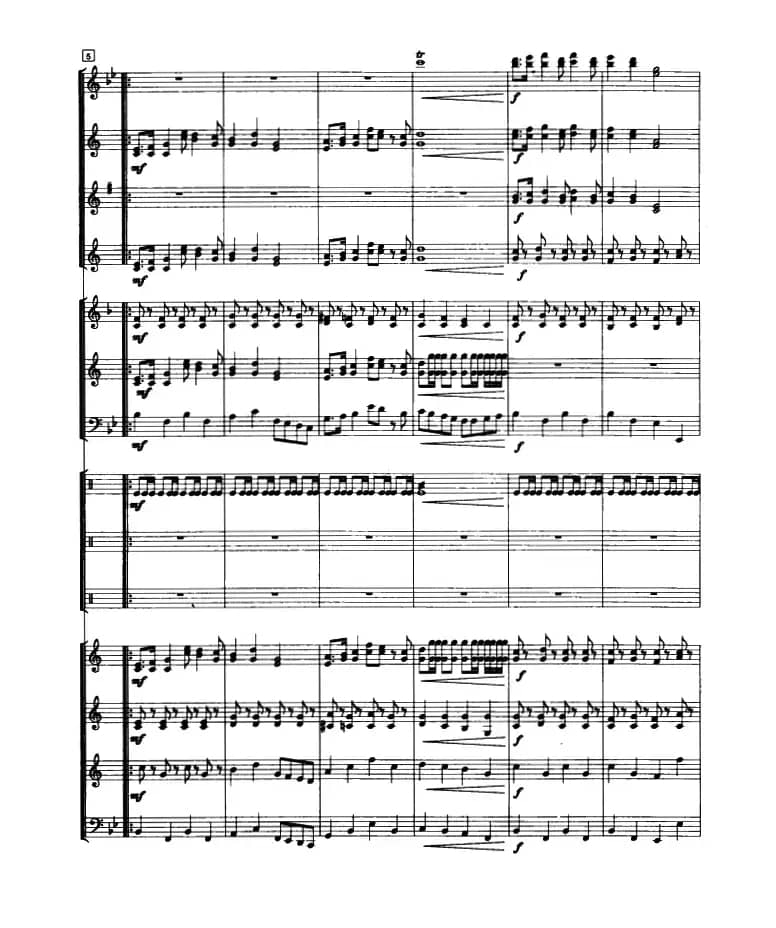 光荣啊，中国共青团（管乐合奏总谱）