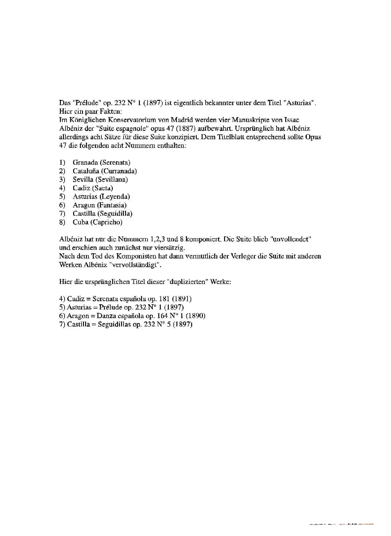 Asturias op.47 5（古典吉他）