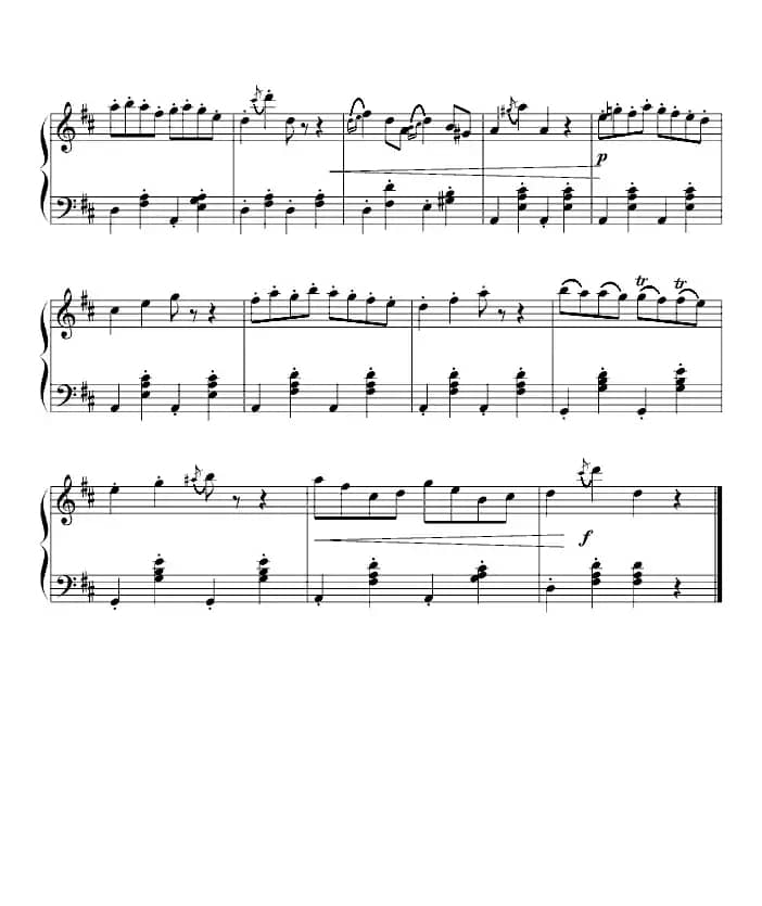 加沃特舞曲（完整版、龙斯明制谱版）