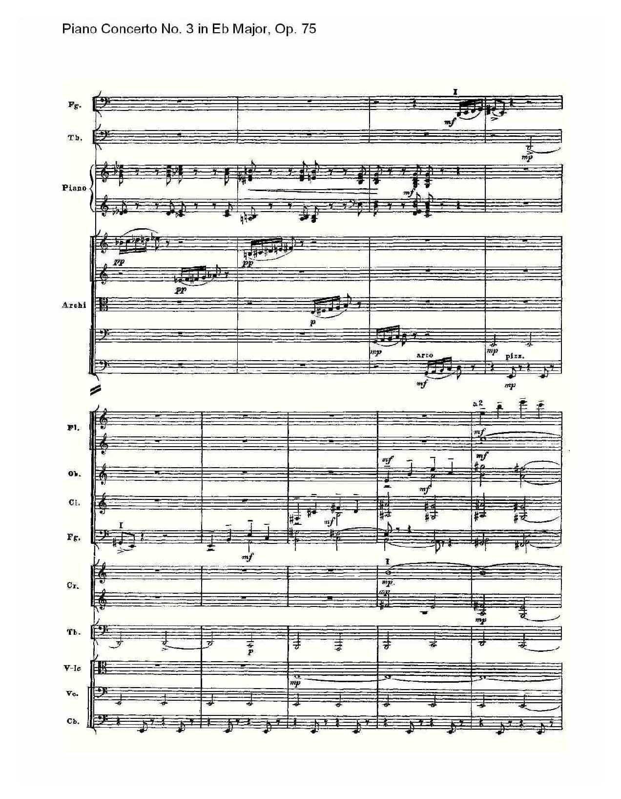 Piano Concerto No.3 in Eb Major, Op.75(Eb大调第三钢琴协奏)