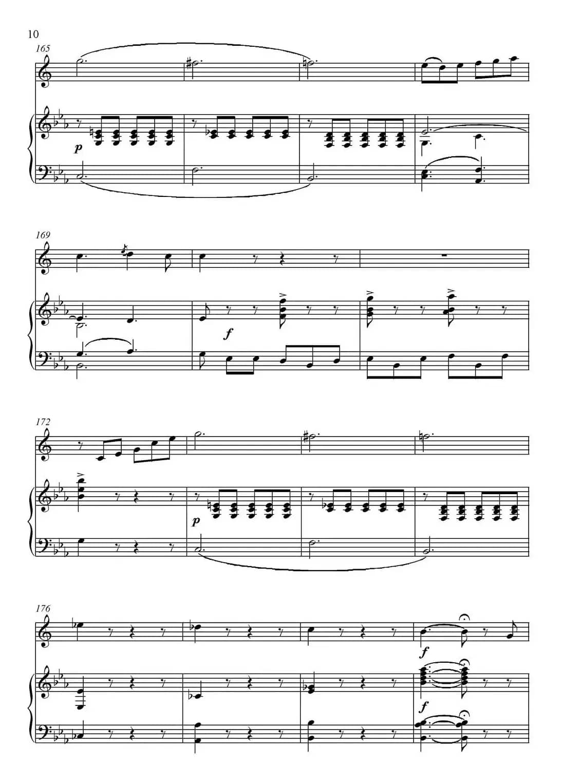 Mozart：Concerto KV495 No.4-3st Rondo 回旋曲（中音萨克斯+钢琴伴奏）