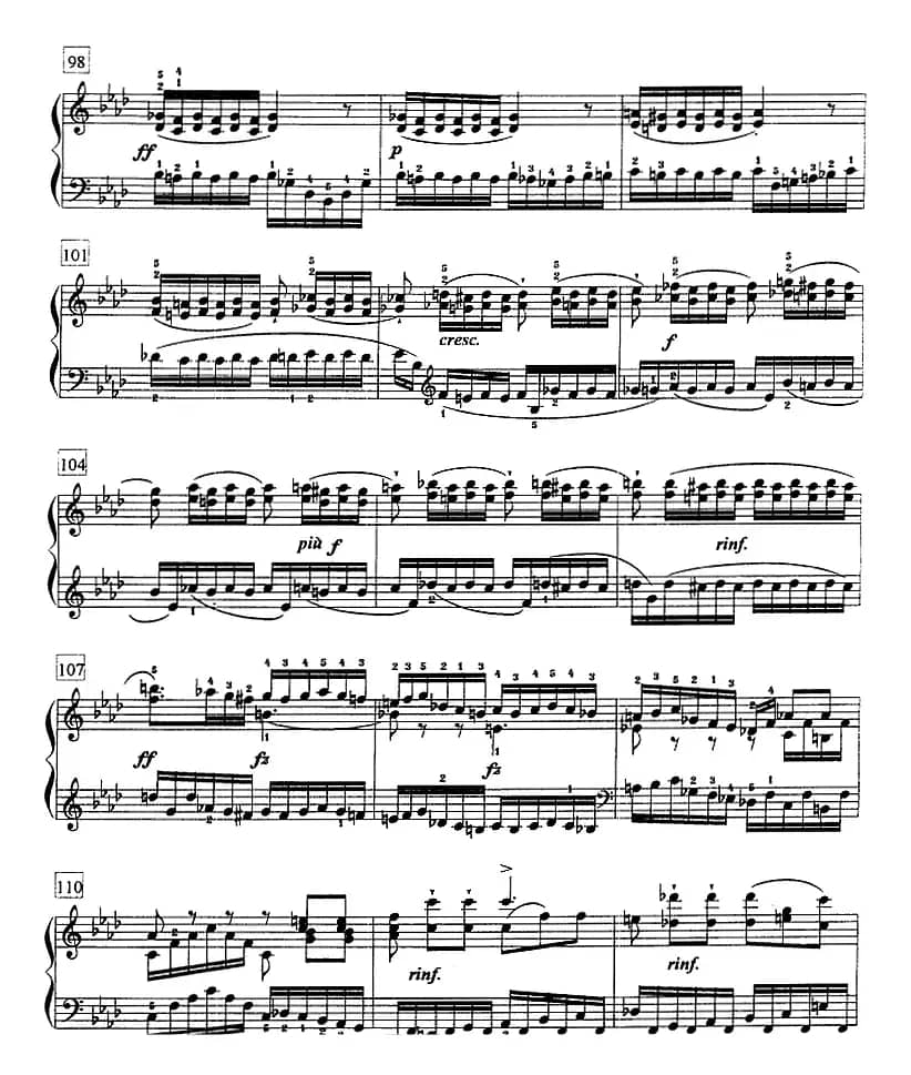 钢琴教程第七级 练习曲（《名手之道》No.21）