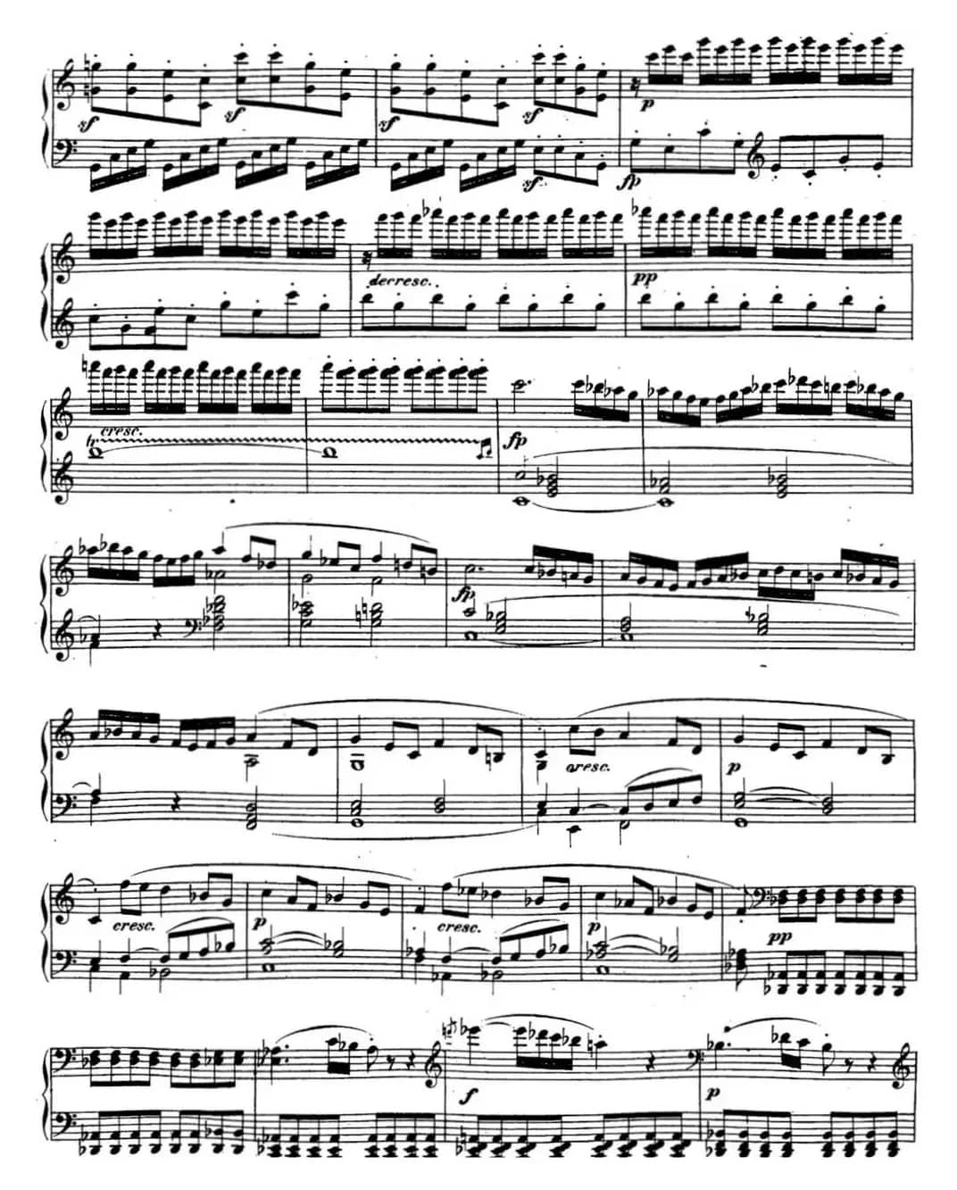 贝多芬钢琴奏鸣曲21 黎明（华尔斯坦） C大调 Op.53 C major