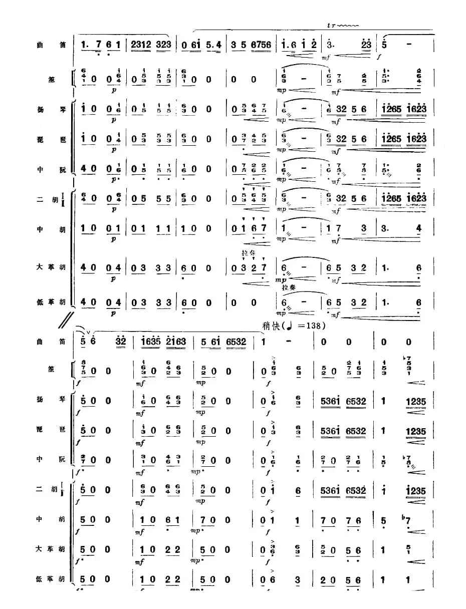 水乡新歌（曲笛+民乐队伴奏）