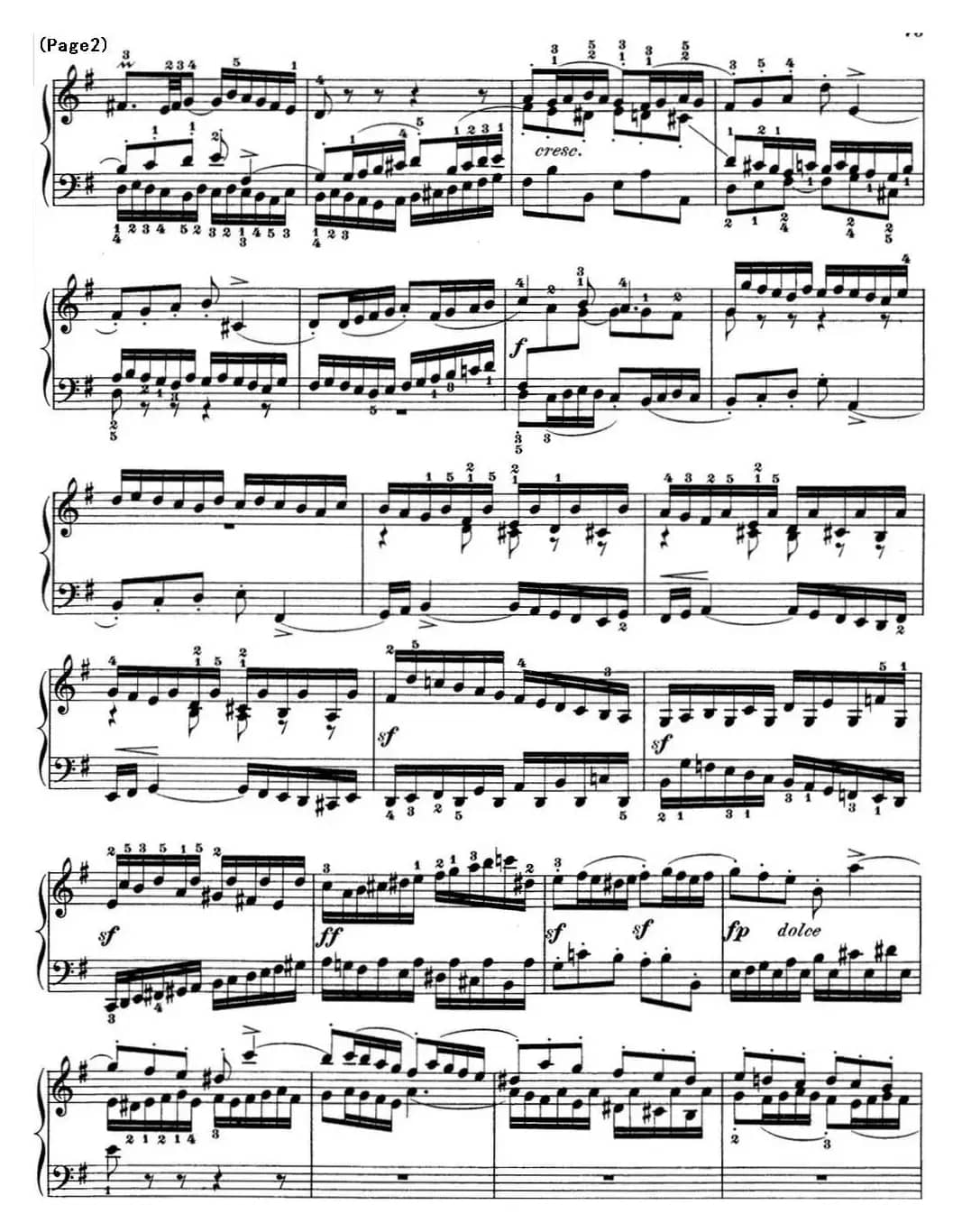 巴赫《平均律钢琴曲集·第一卷》之赋格曲（NO.15）