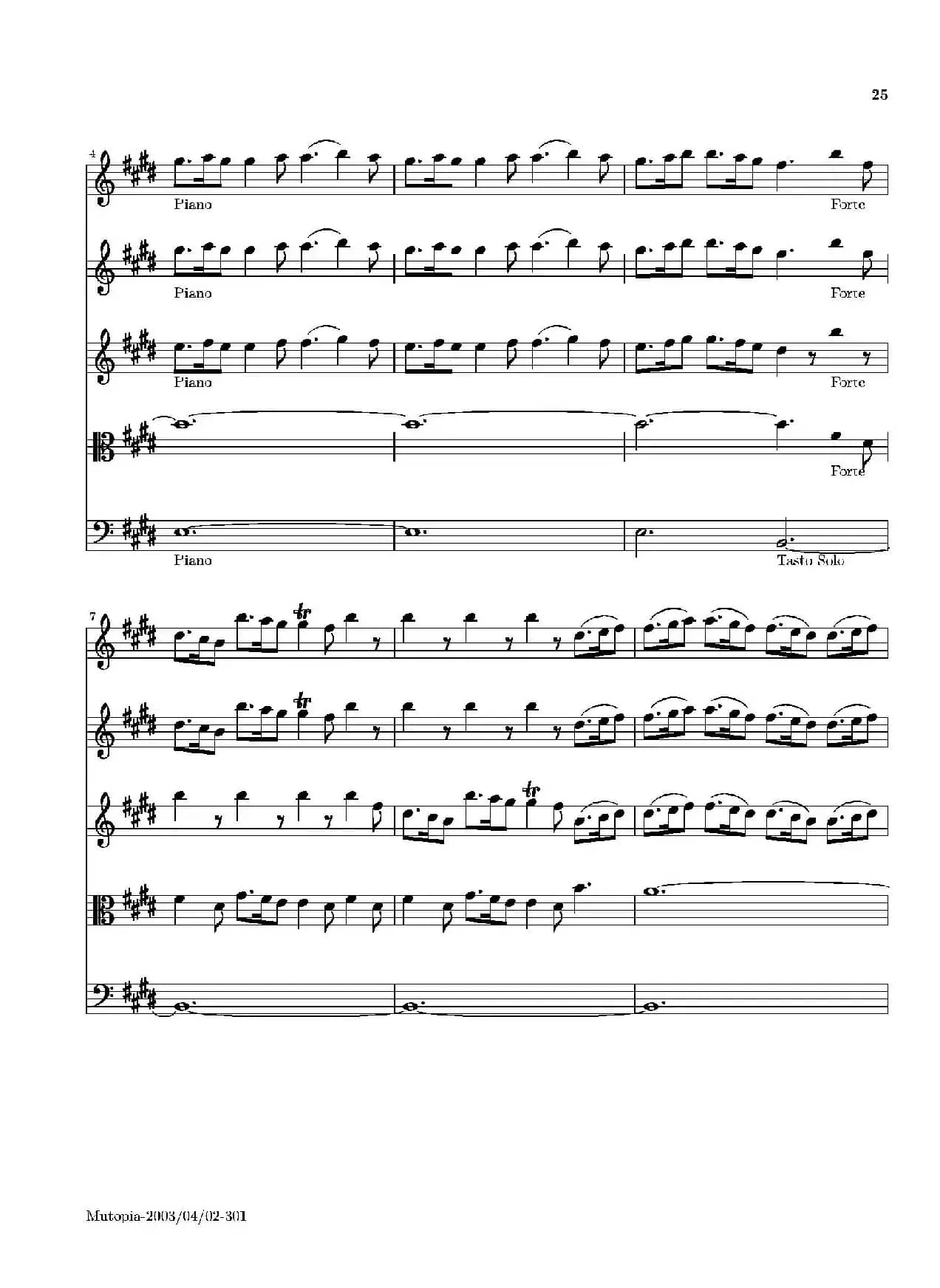 La Primavera·Spring（四季·春）（弦乐协奏曲总谱）