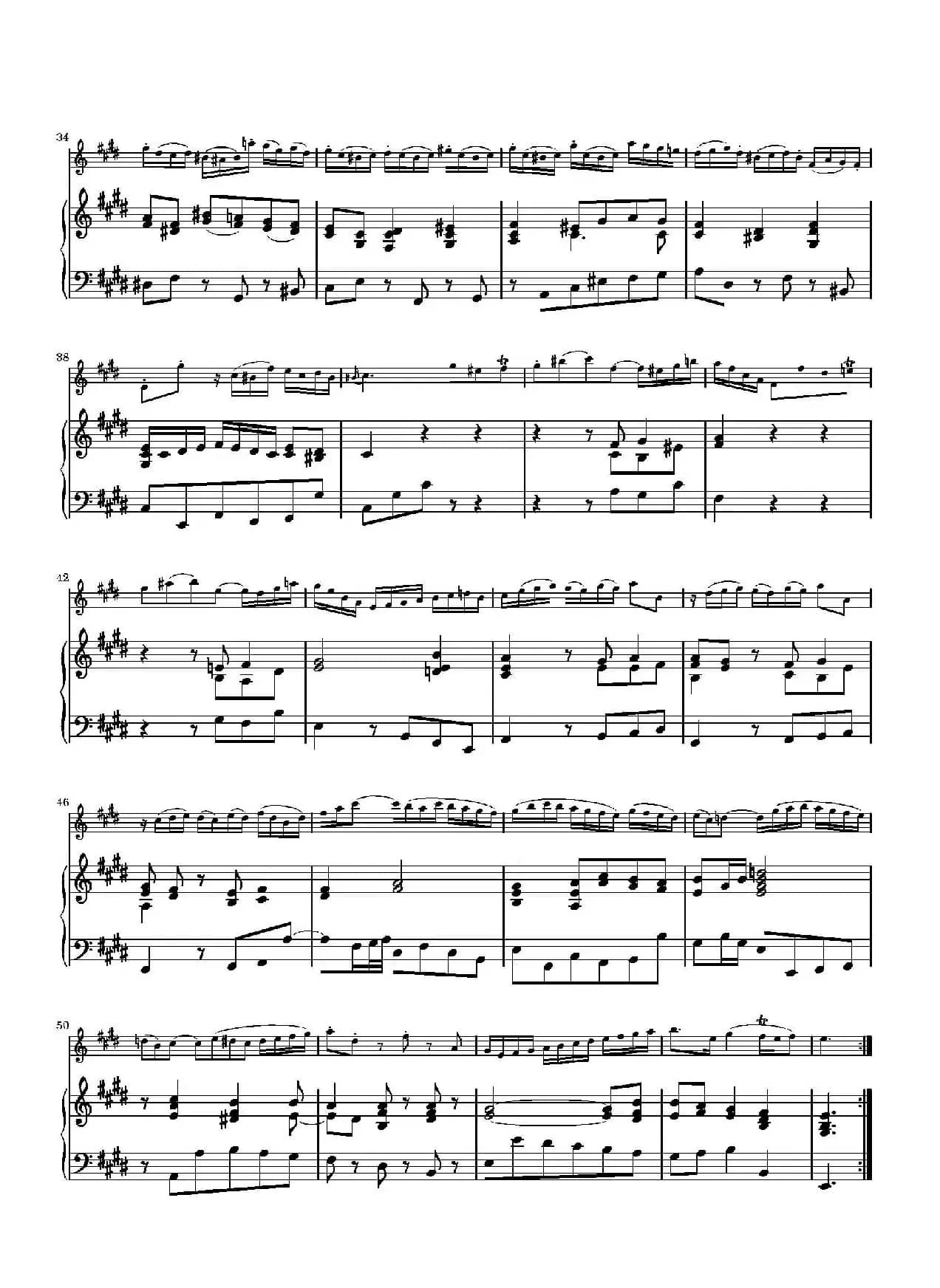 Allegro Assai（BWV1035 ）