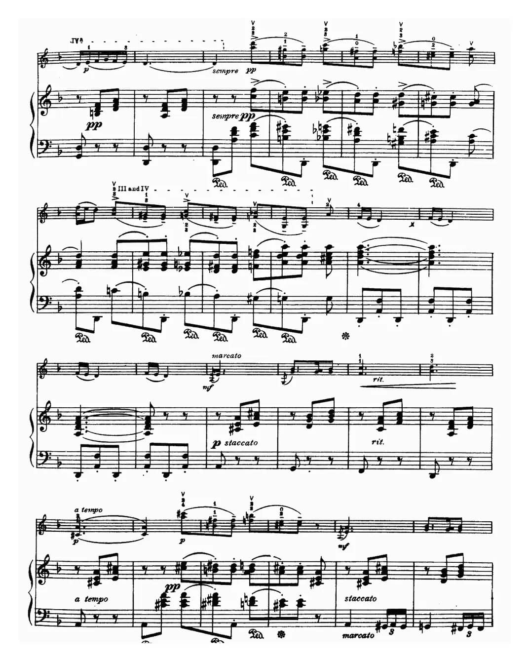 小夜曲（为著名小提琴家克莱斯勒而作）