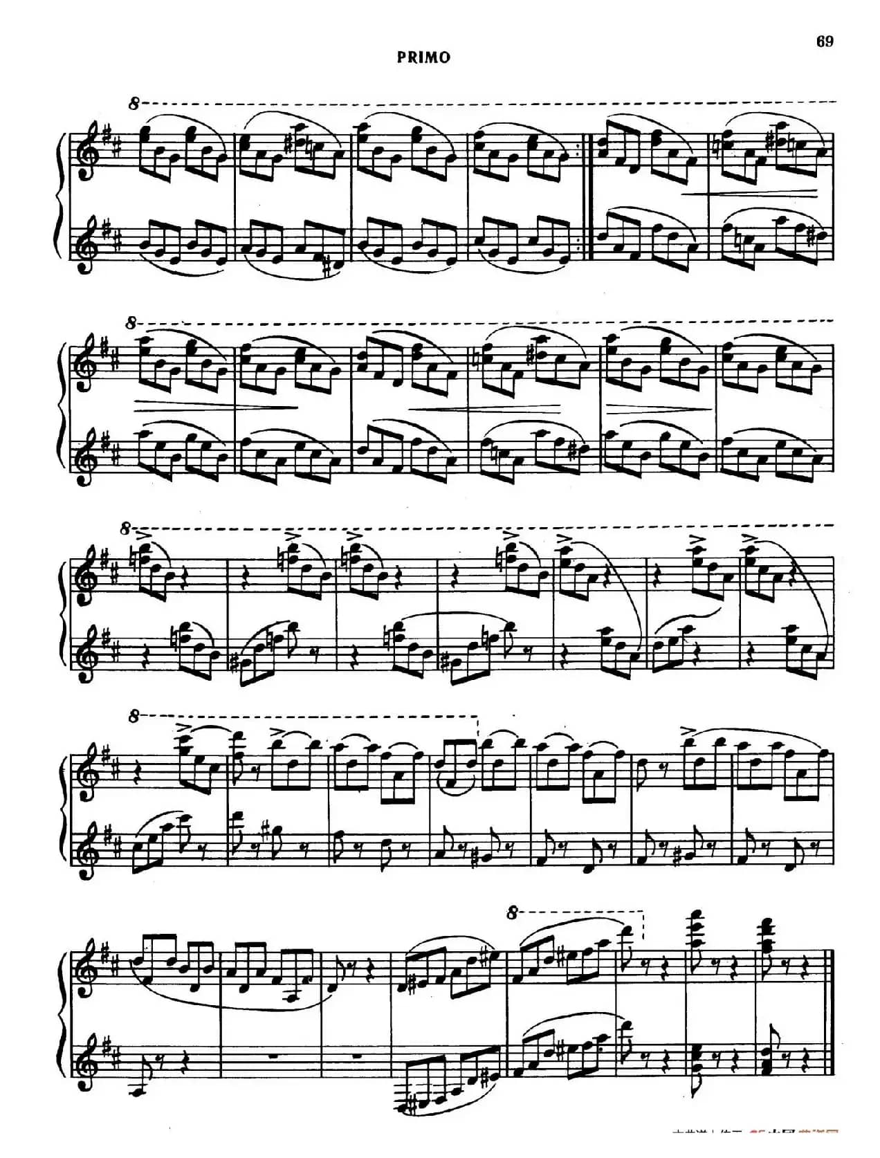 Tarantella in D Major(D大调塔兰泰拉舞曲·四手联弹)