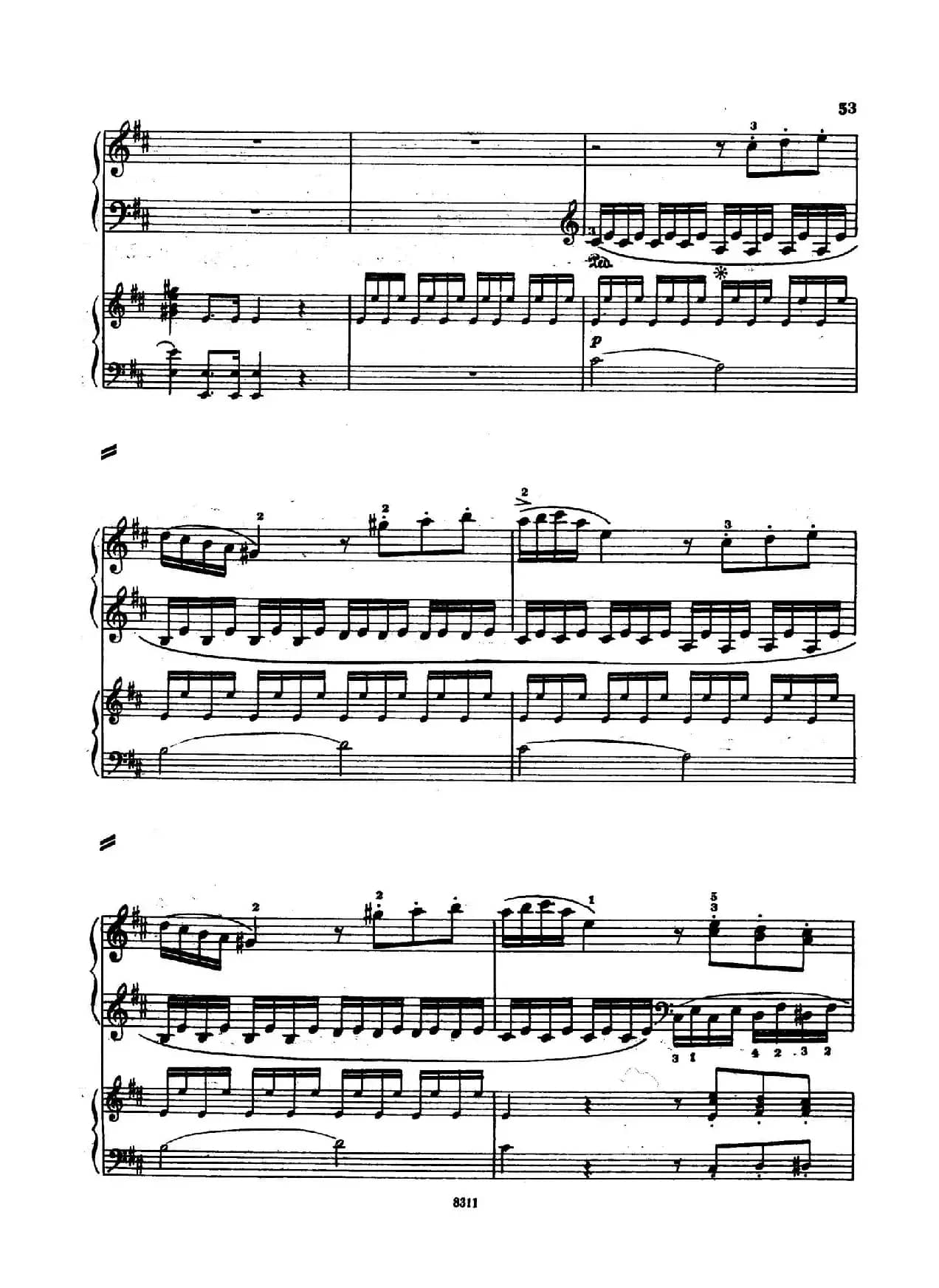 Concerto no 5 K 175 - 2 Piano（Ⅰ）