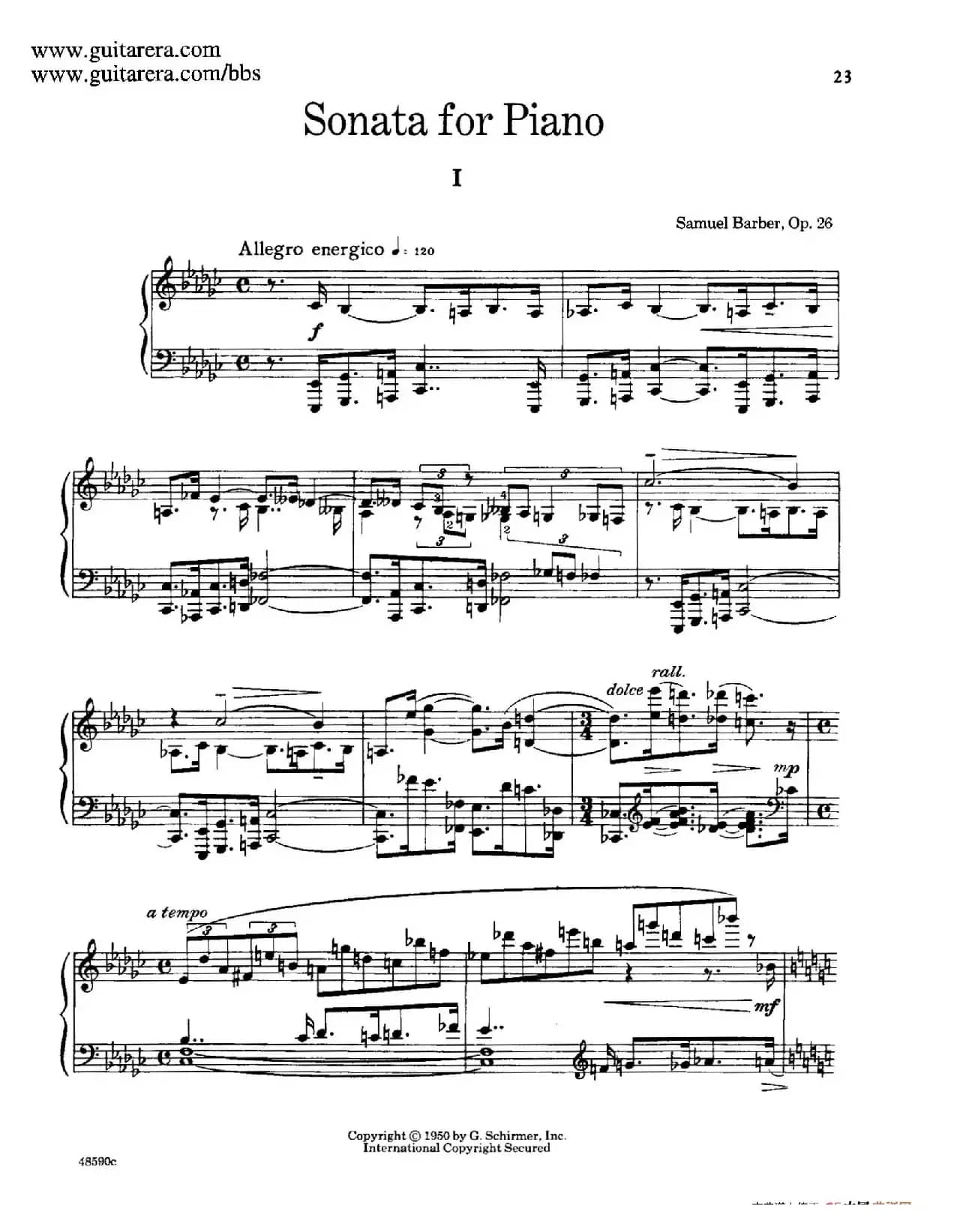 Piano Sonata Op.26（钢琴奏鸣曲·第一乐章）