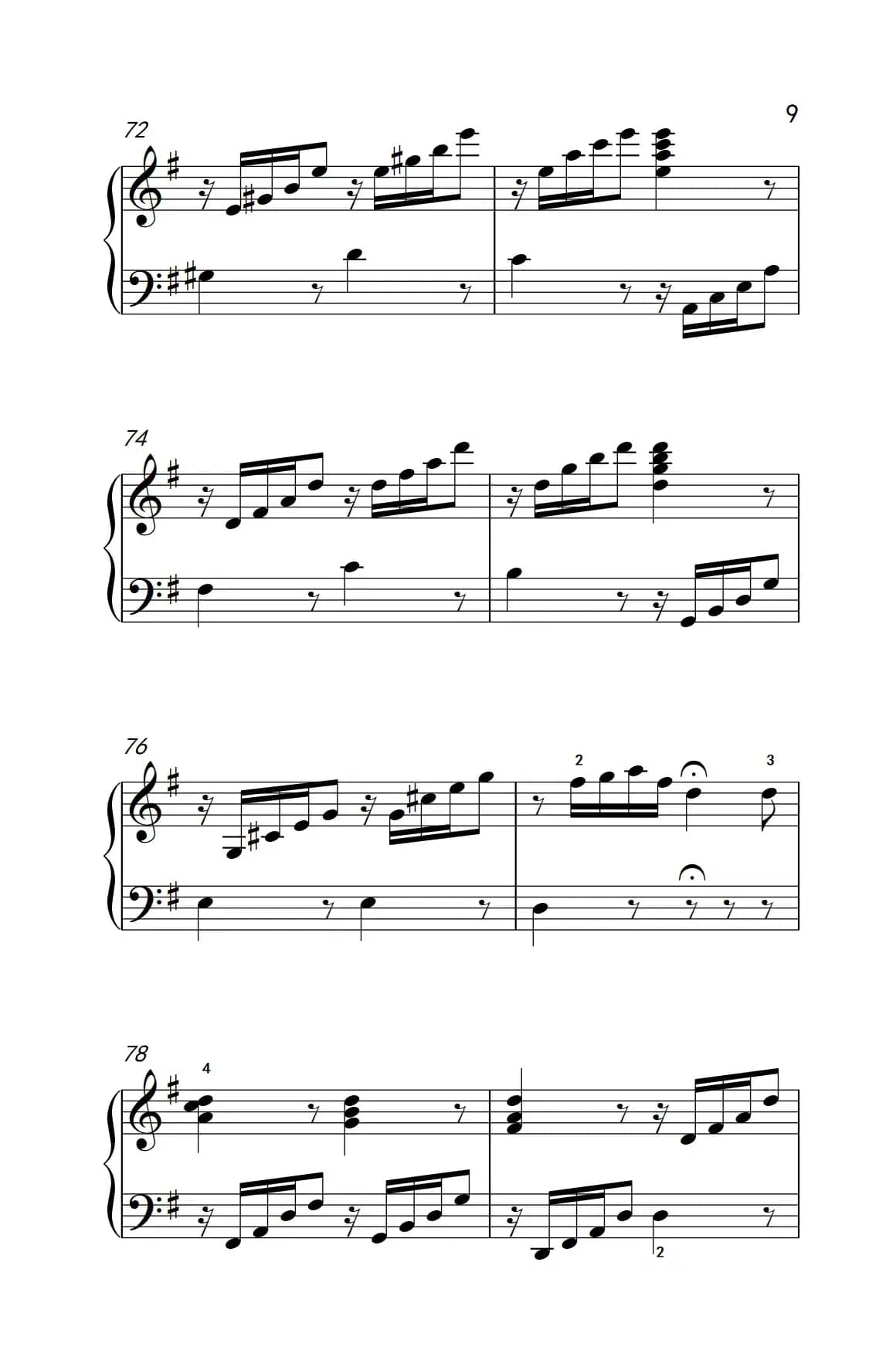 第七级2.G大调变奏曲 贝多芬（中央音乐学院 钢琴（业余）考级教程 7-9级）