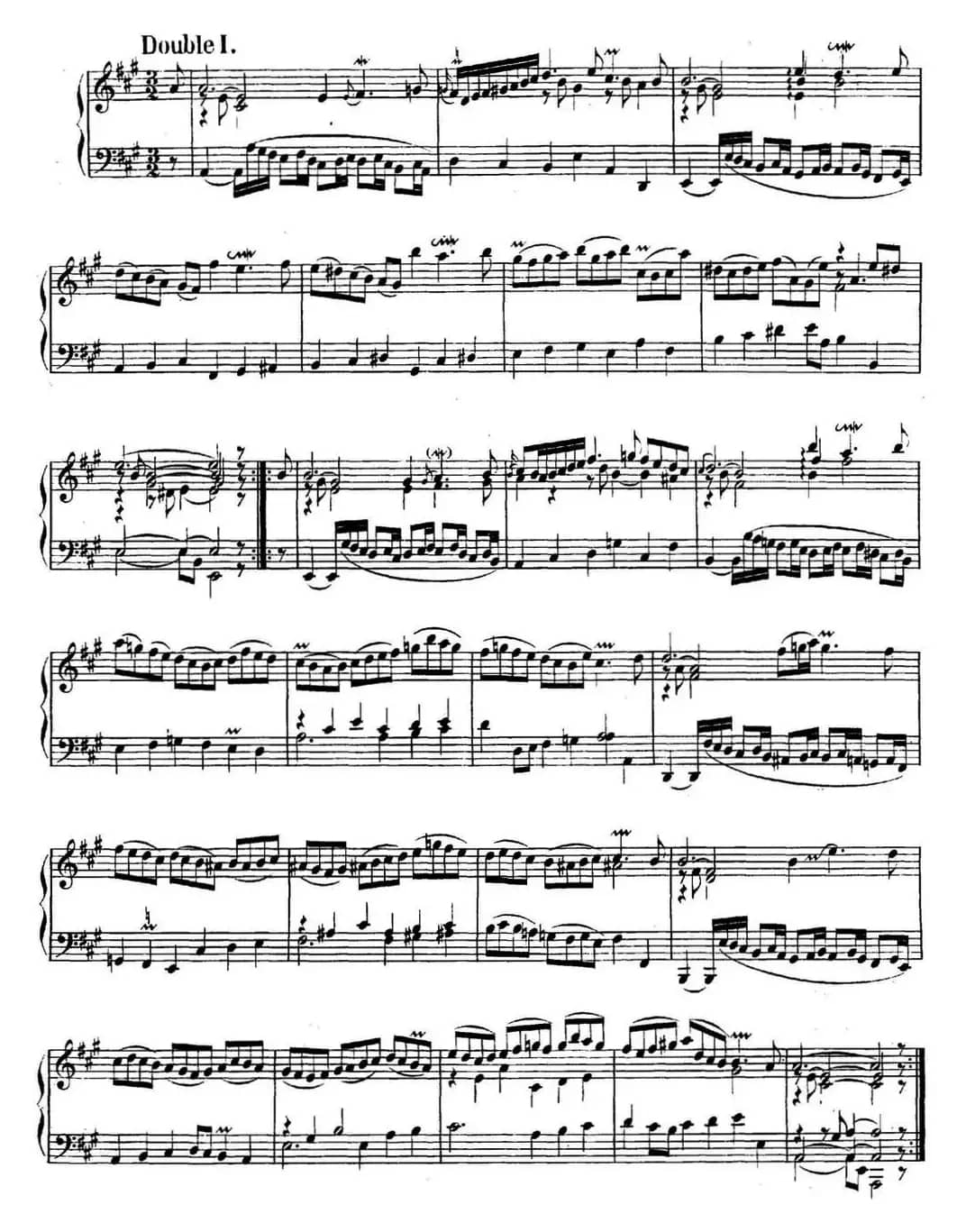 英国组曲No.1 巴赫 A大调 1st Suite BWV 806