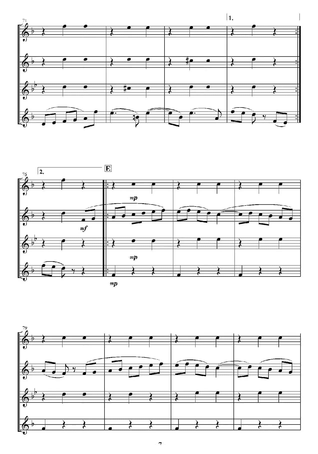 In the Green and Red Season （四重奏）