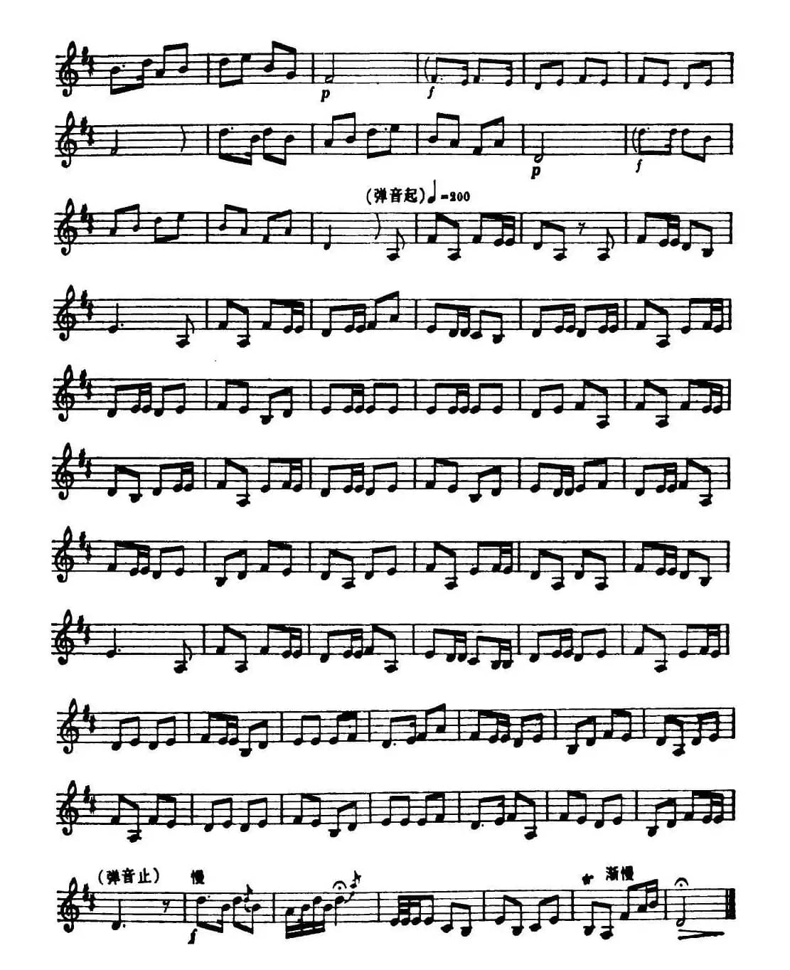 山东大鼓（唢呐谱）