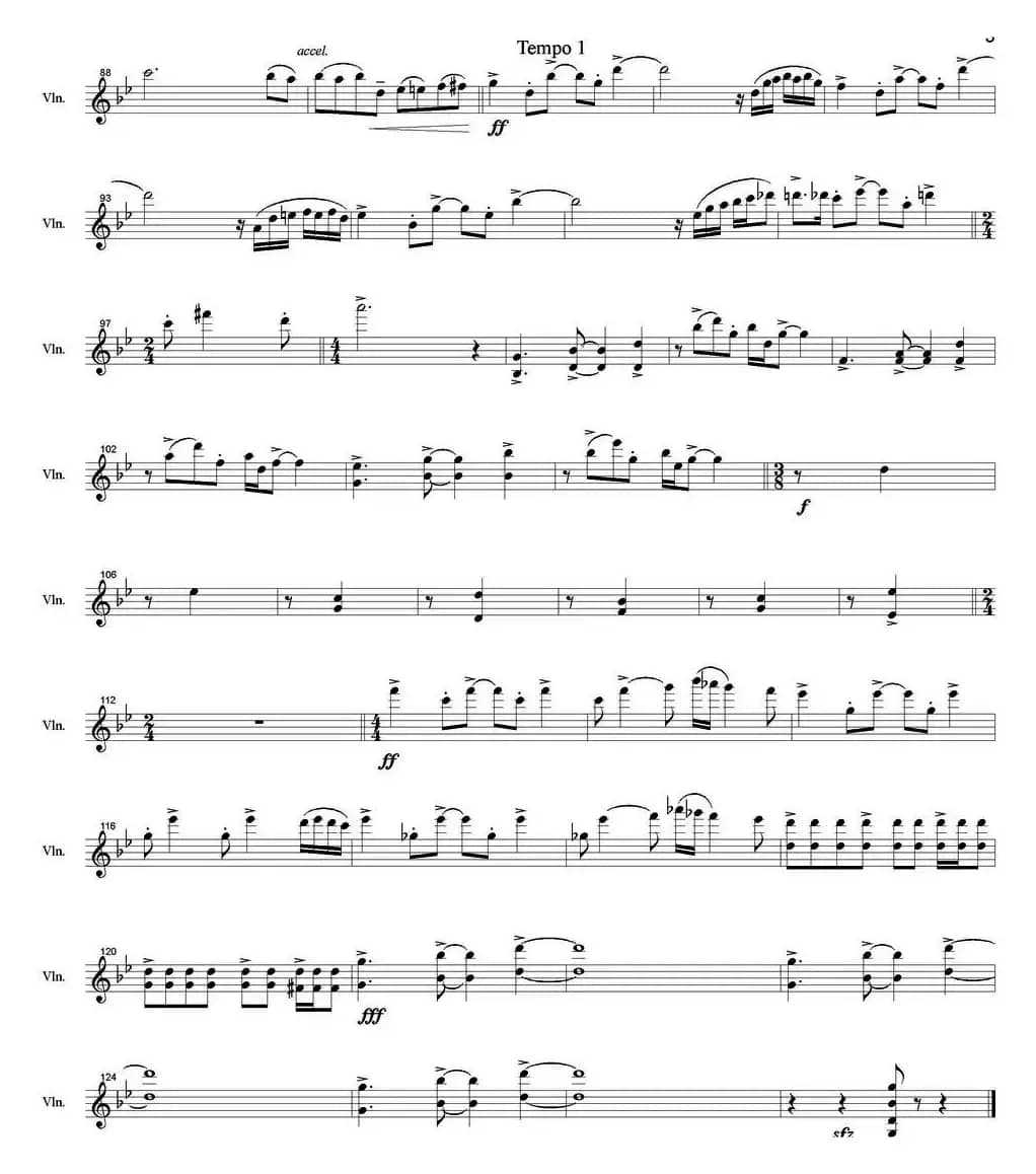 Becha（Spring 春天、小提琴分谱）