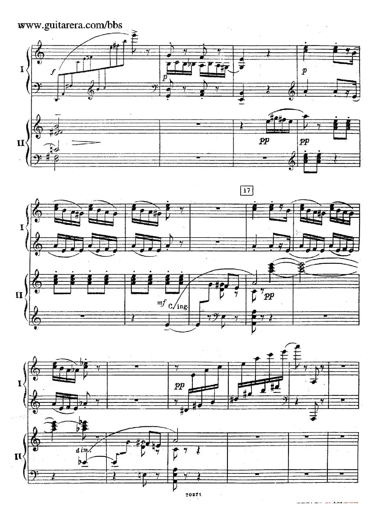 Rhapsody On A Theme Of Paganini Op.43（帕格尼尼主题狂想曲·双钢琴）（P1——20）