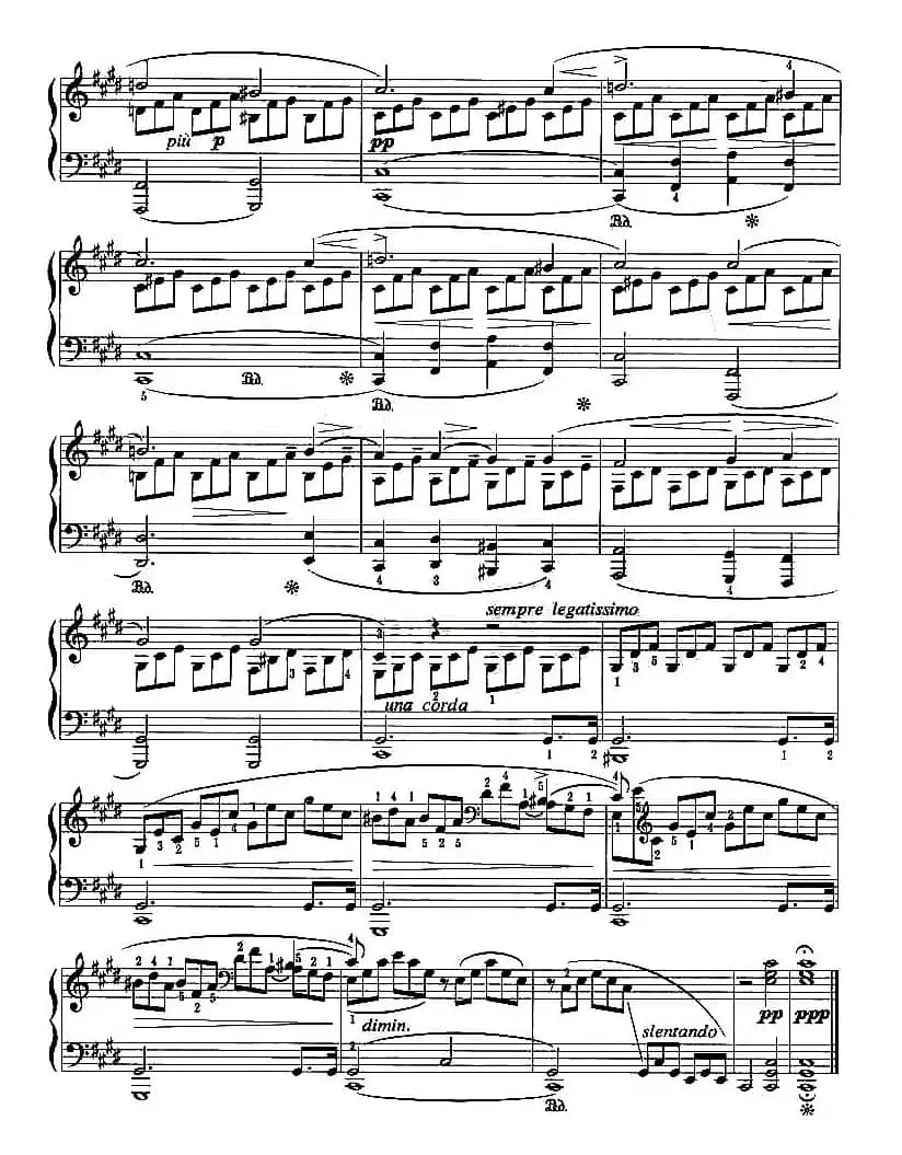 月光奏鸣曲（第一乐章）