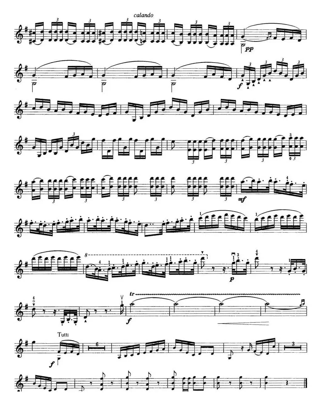 小提琴考级第七级：外国乐曲（8首）