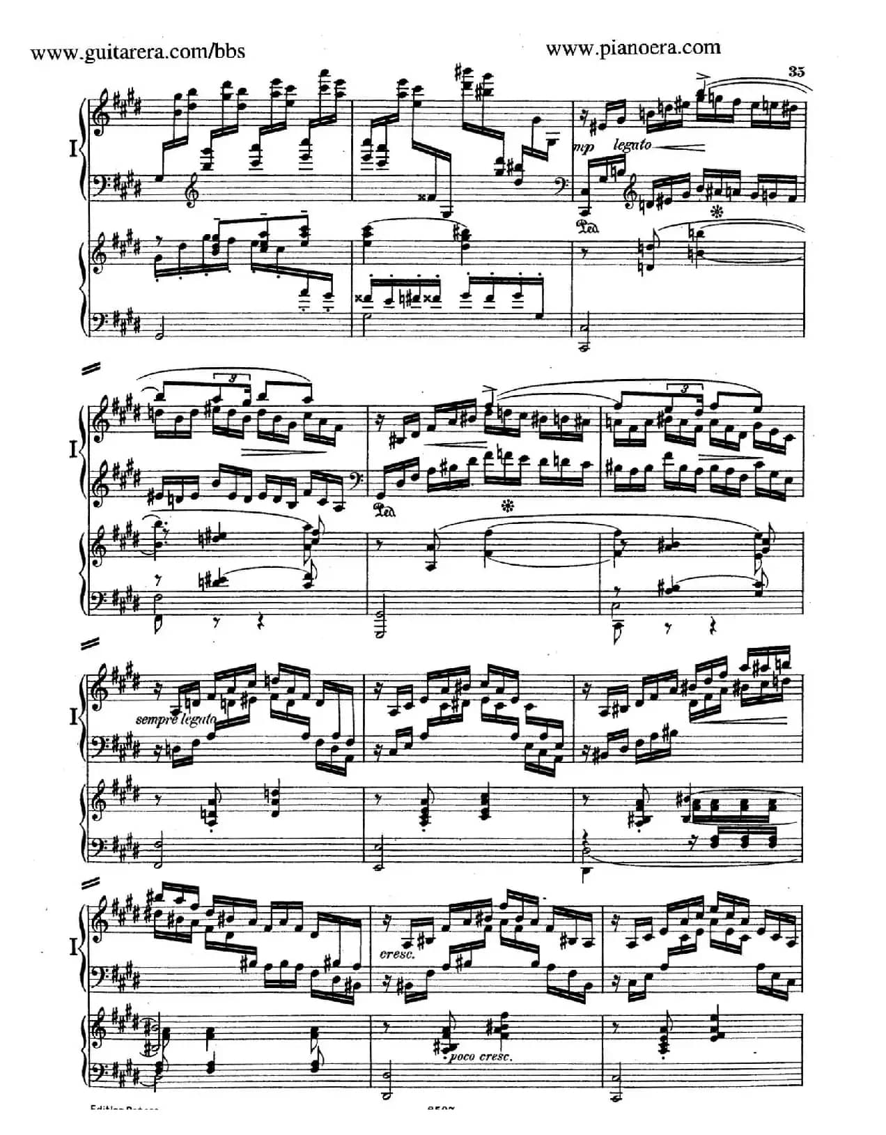 Piano Concerto in E Major Op.59(E大调钢琴协奏曲·双钢琴·第二乐章)