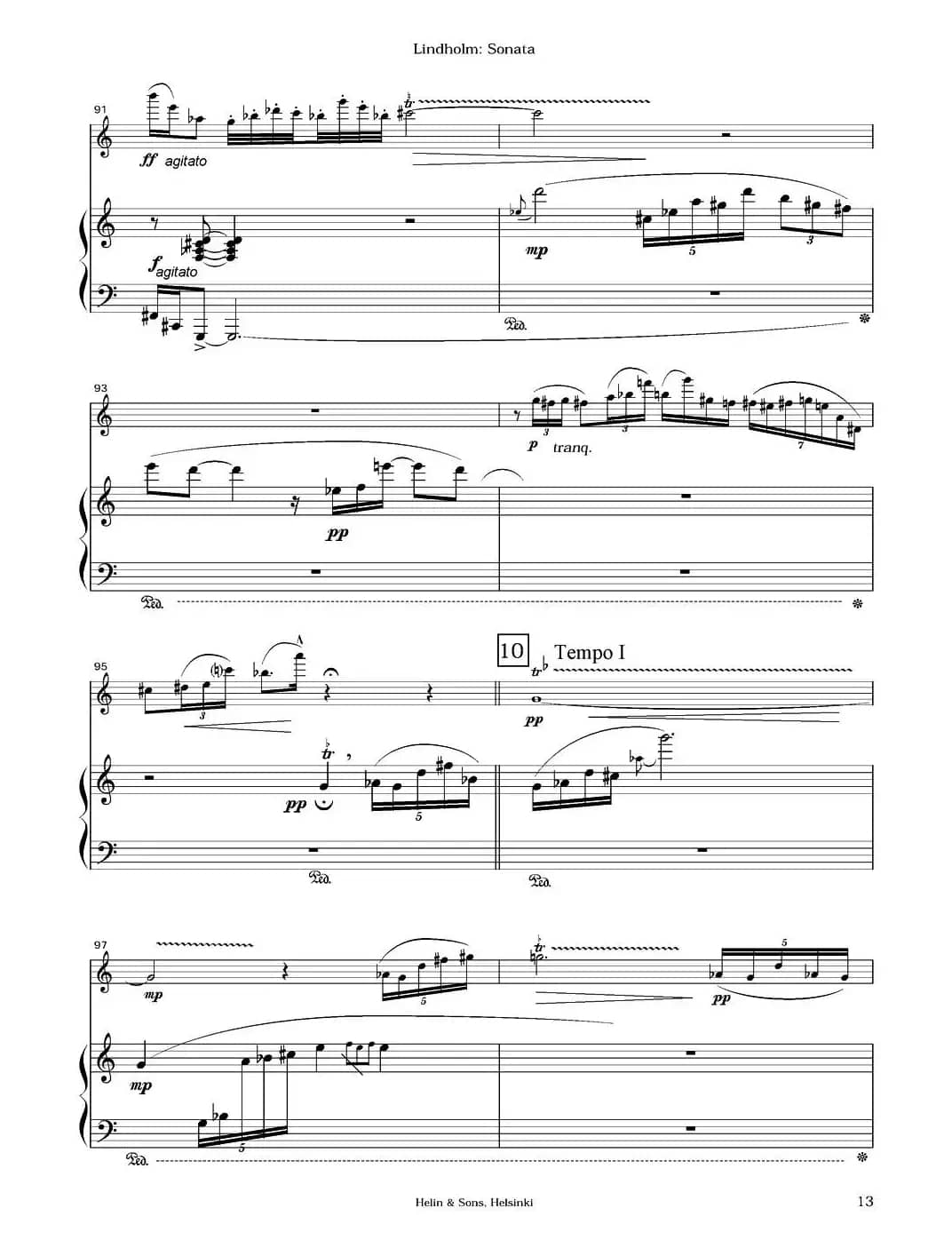 Sonata（长笛+钢琴）