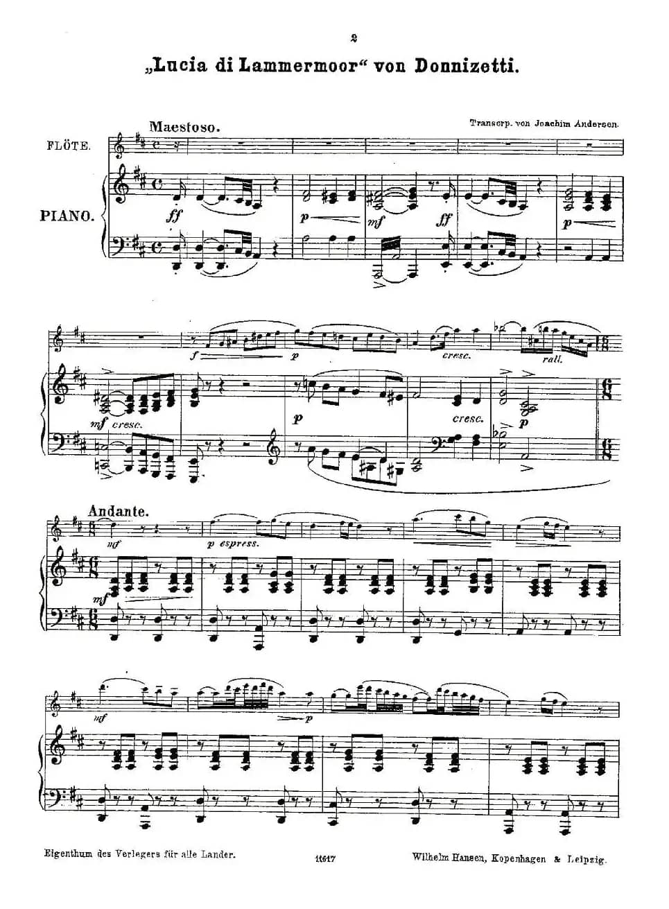 Opern-Transcriptionen.Op.45-6（长笛+钢琴伴奏）