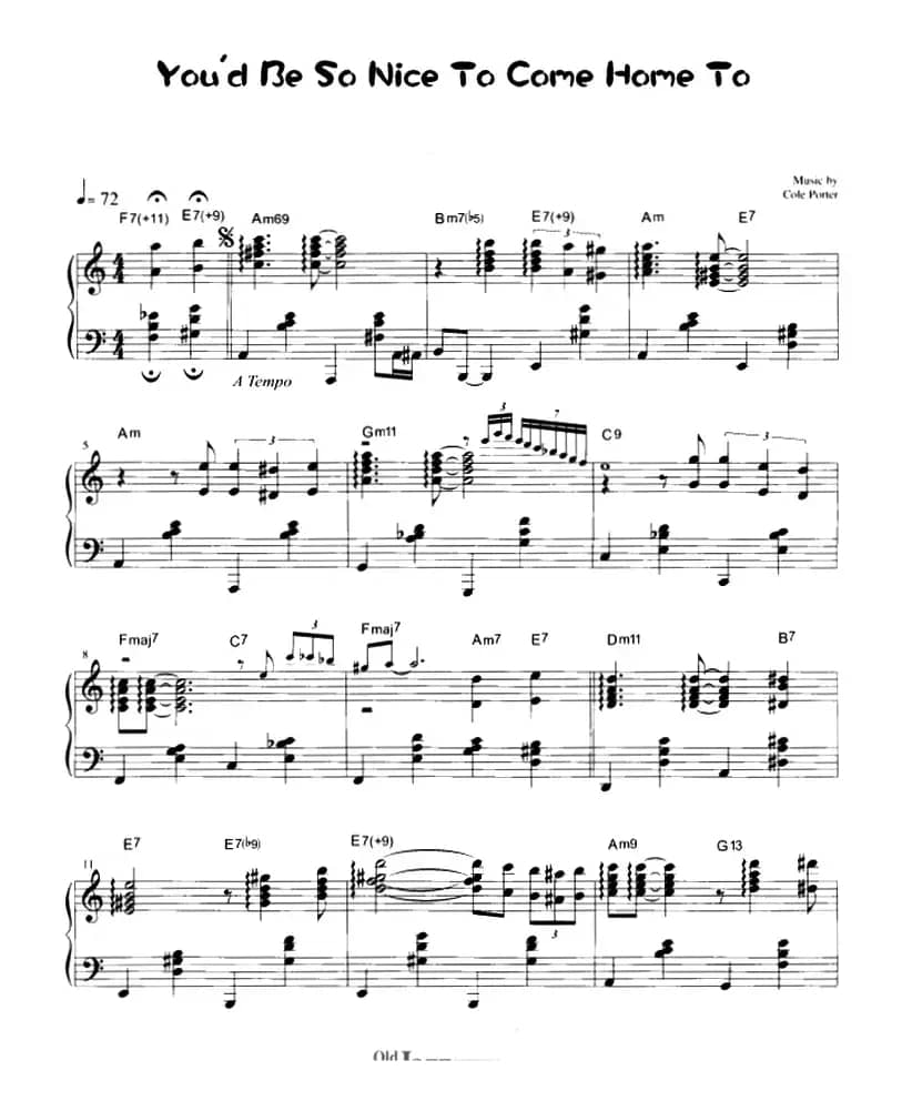 You'd Be So Nice To Come Home To