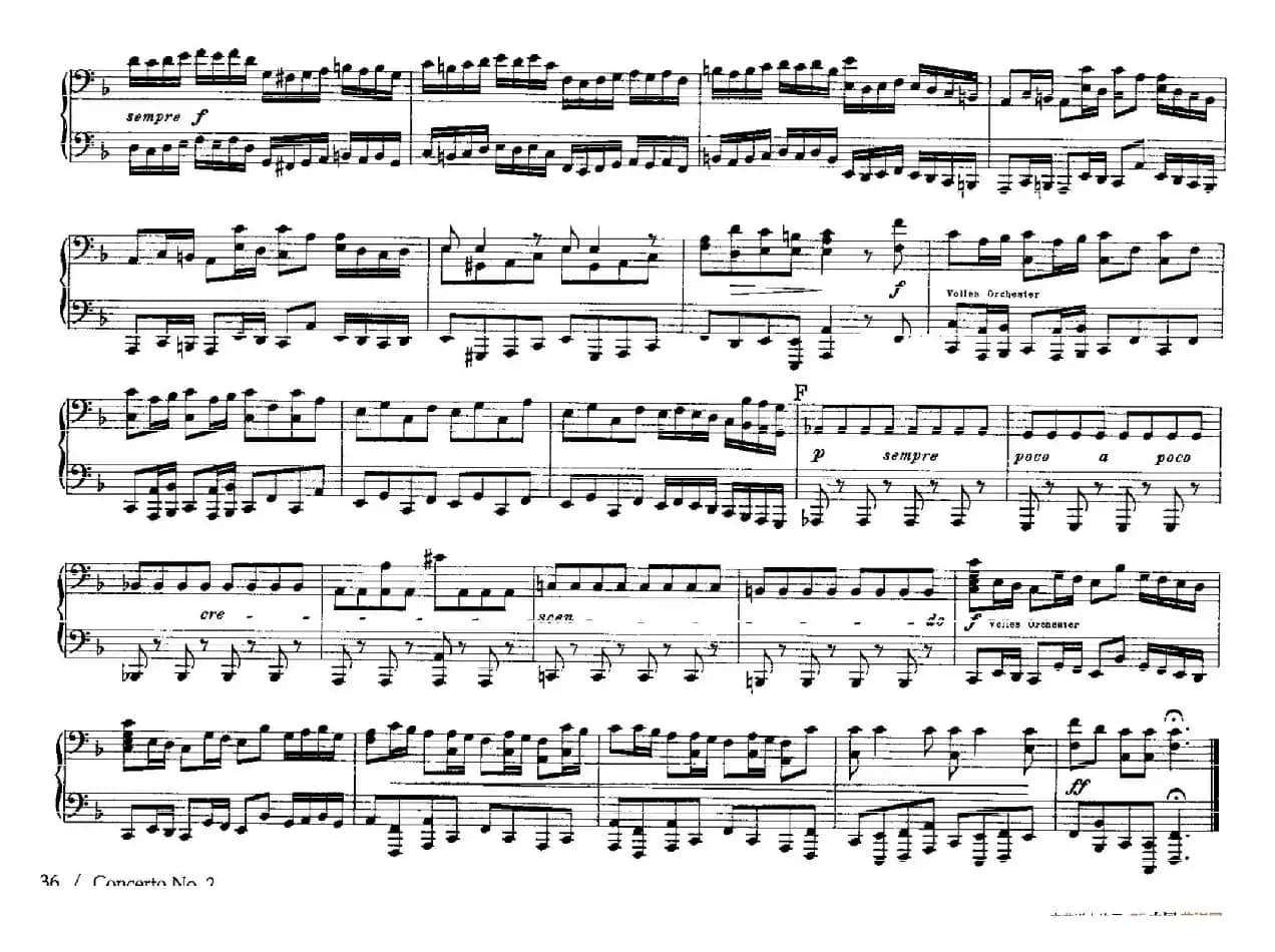 Brandenburg Concerto No.2 in F Major BWV.1047(F大调第二勃兰登堡协奏曲·四手联弹版)