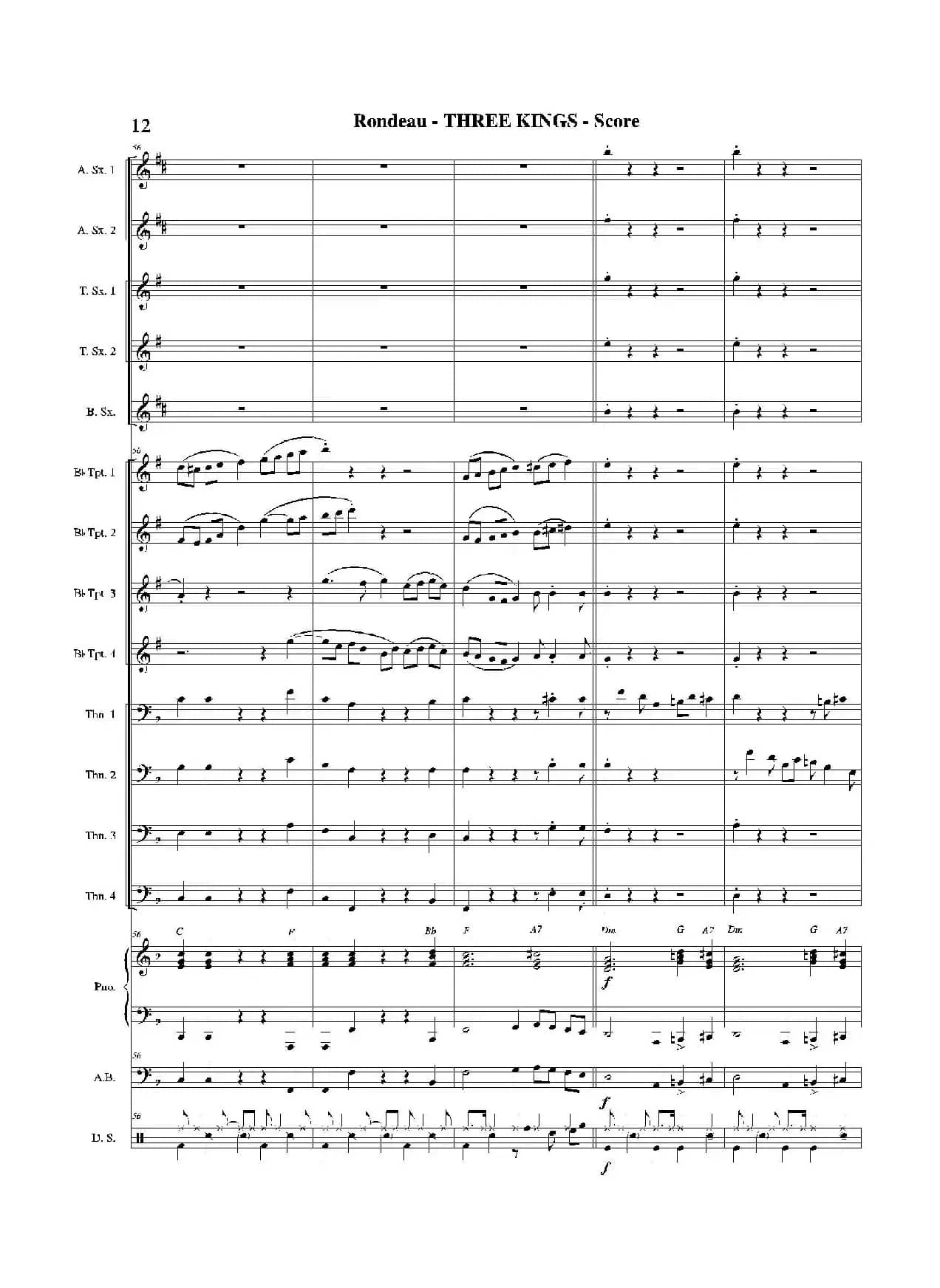 THREE KINGS（总谱）