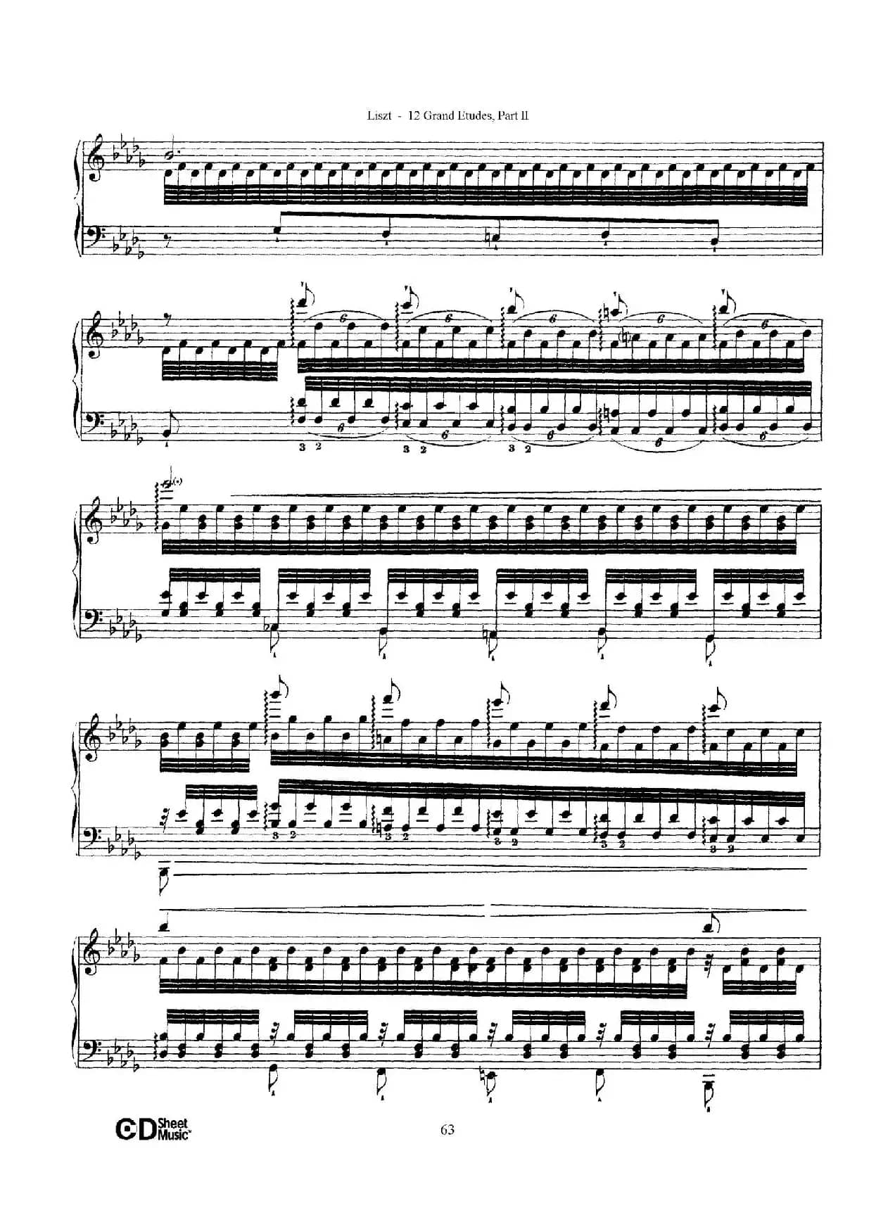 12 Grand Etudes S.137（12首华丽的练习曲·12）