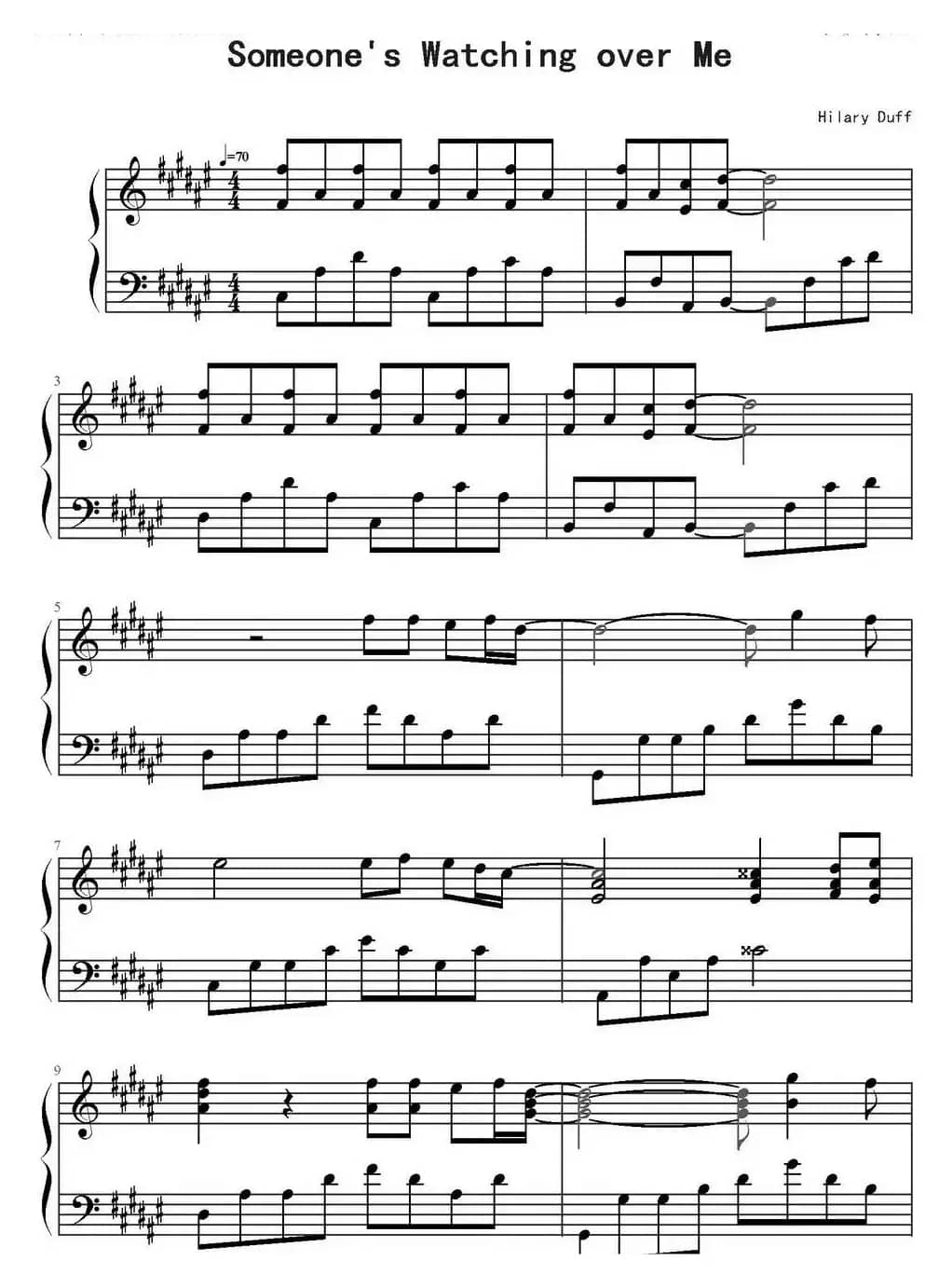 Someone's Watching over Me 有个人守护着我