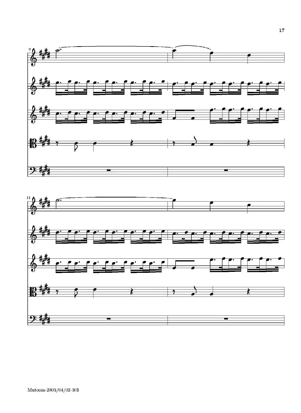 La Primavera·Spring（四季·春）（弦乐协奏曲总谱）