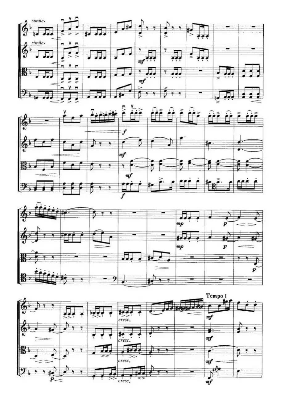 谣趣（弦乐四重奏）