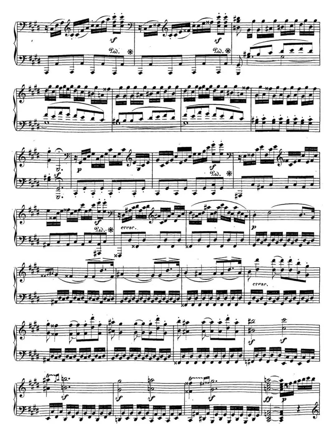 贝多芬钢琴奏鸣曲14 月光 升c小调 Op.27 No.2 C-sharp minor