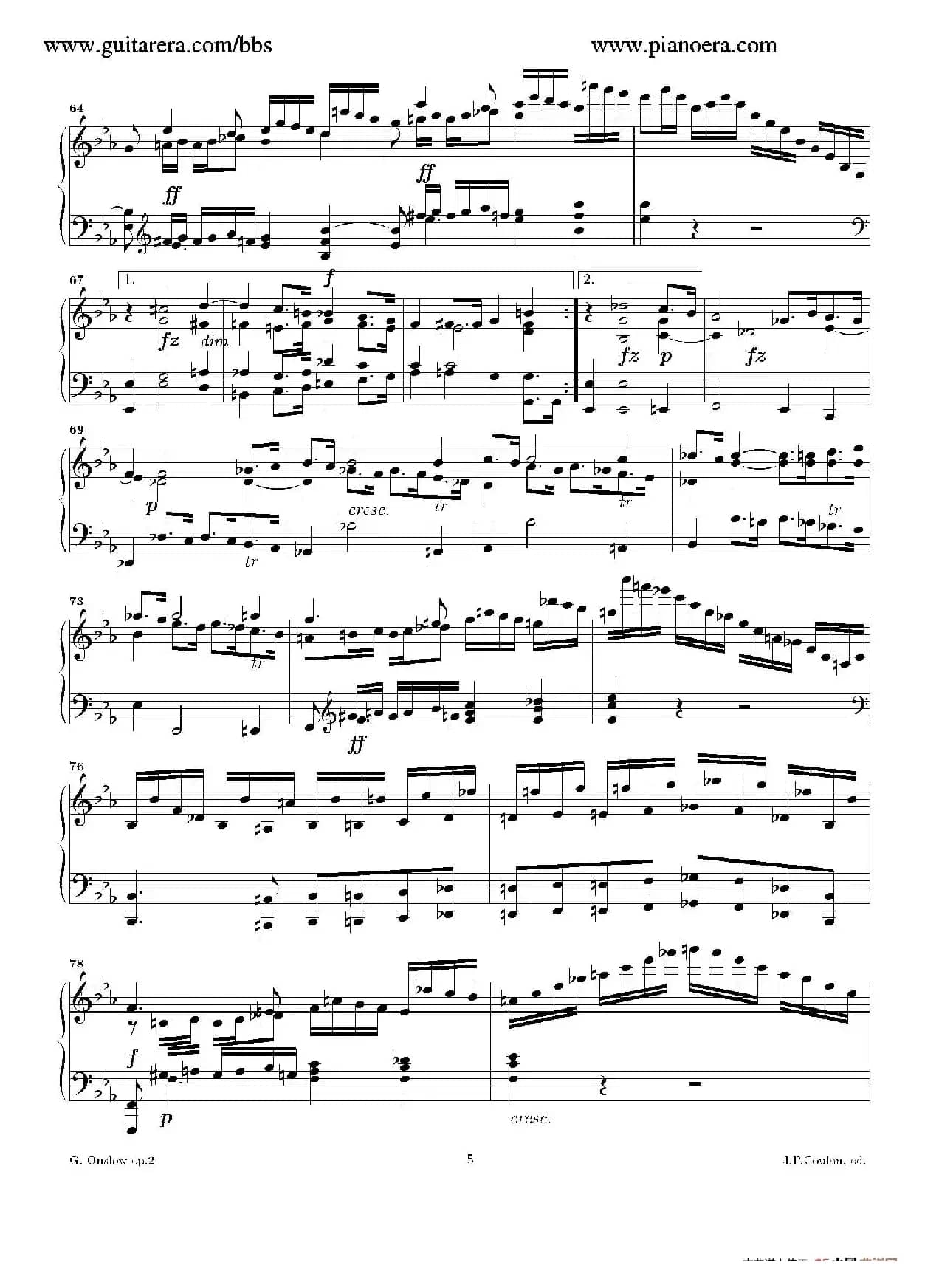 Grande Piano Sonata in c Minor Op.2(c小调华丽钢琴奏鸣曲·第一乐章)