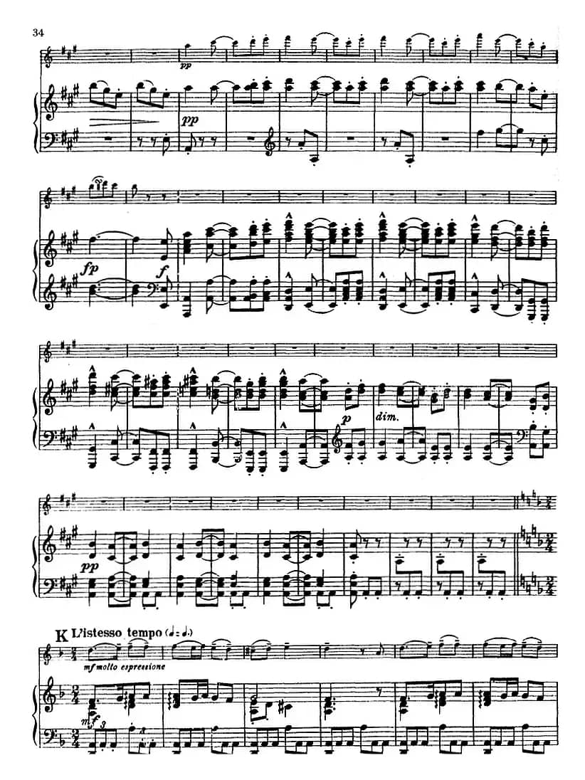 德沃夏克作品53号A小调协奏曲 （小提琴和钢琴）