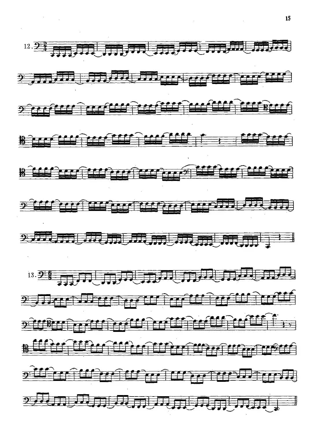 大管高级练习曲 第一部分 每日练习（11—20）